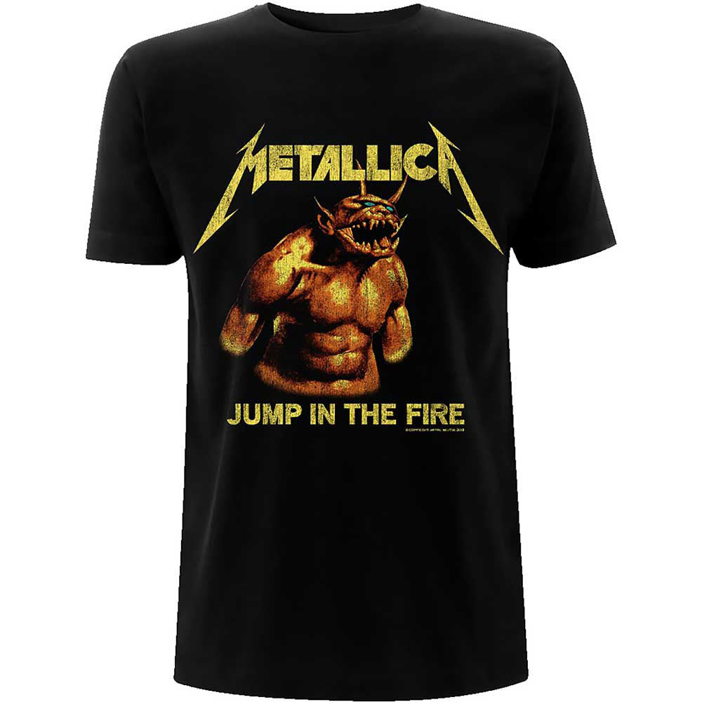 Metallica Jump In The Fire Vintage T-shirt Front