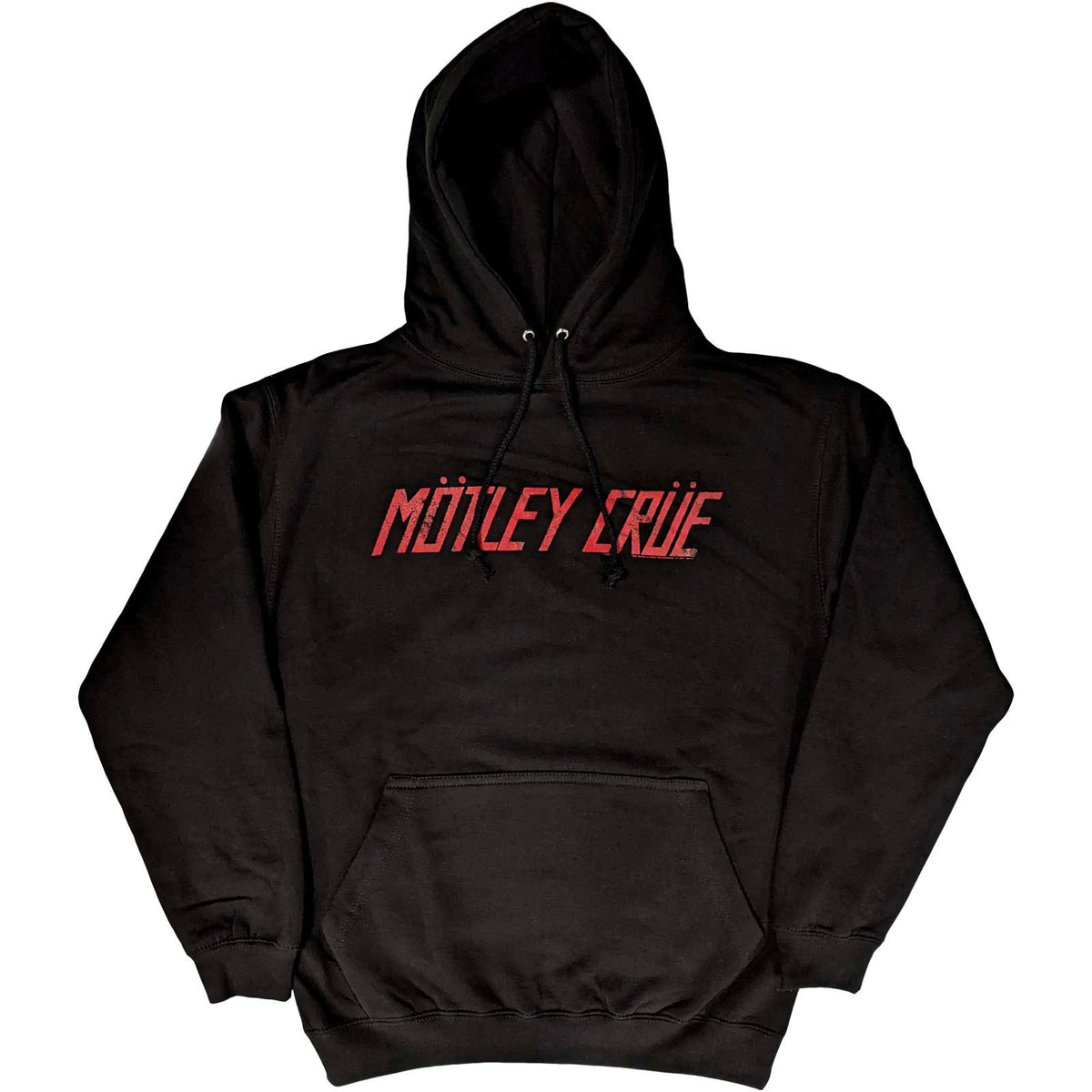 Motley Crue Distressed Logo Hooded Sweatshirt Front