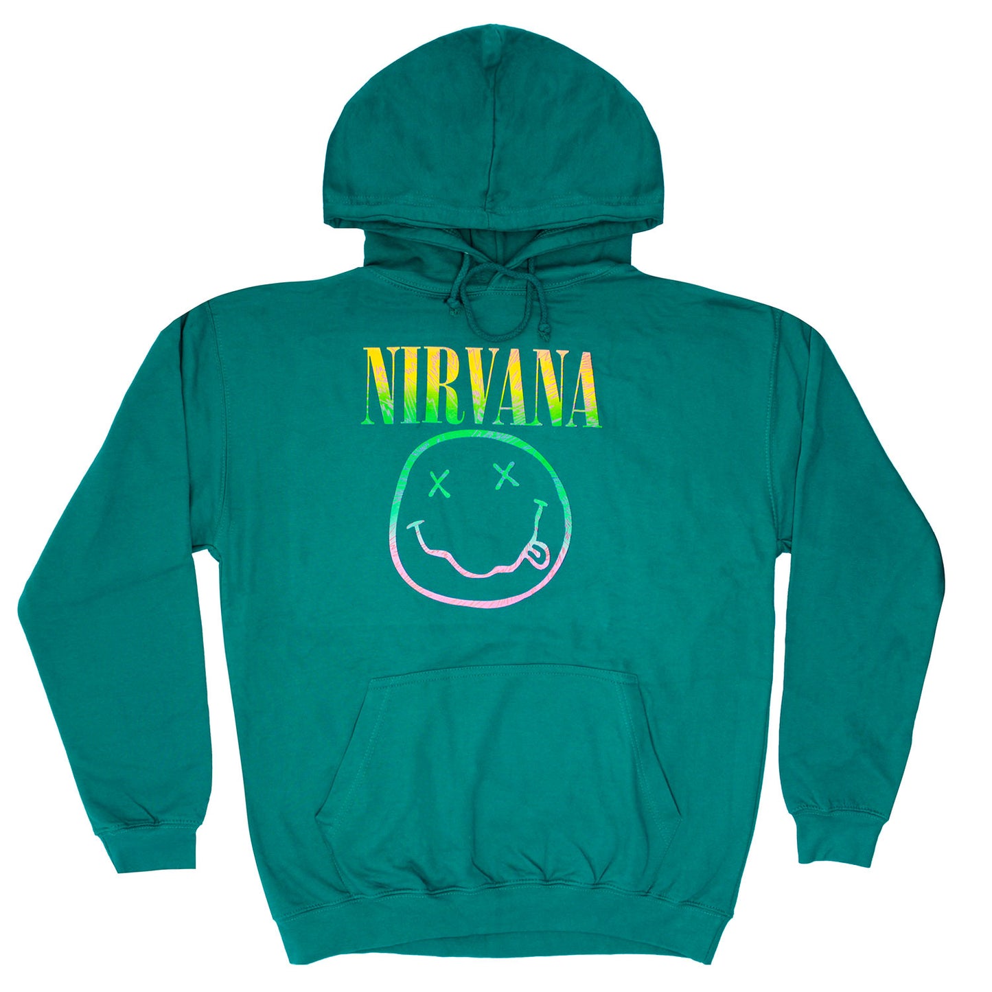 Nirvana Sorbet Ray Smiley Hooded Sweatshirt Front