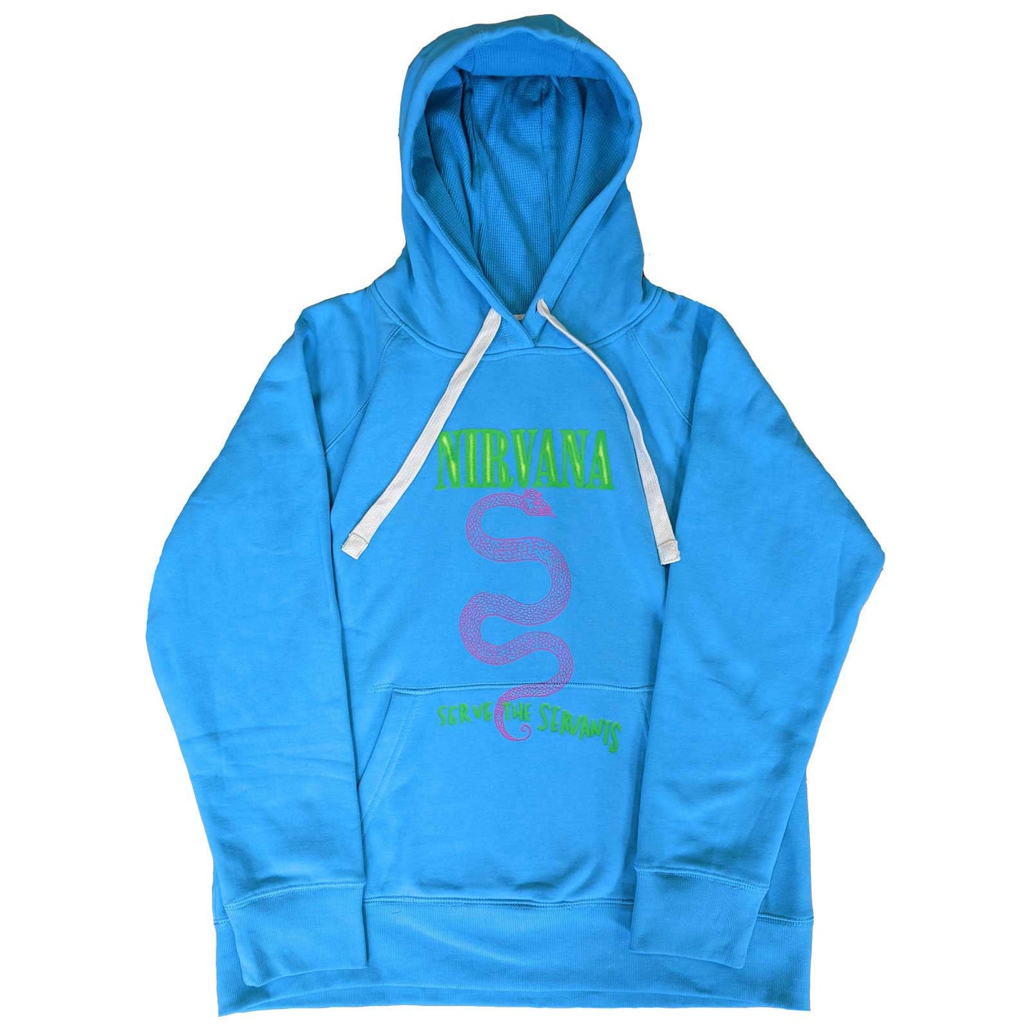 Nirvana Serve The Servants Neon Hooded Sweatshirt Front