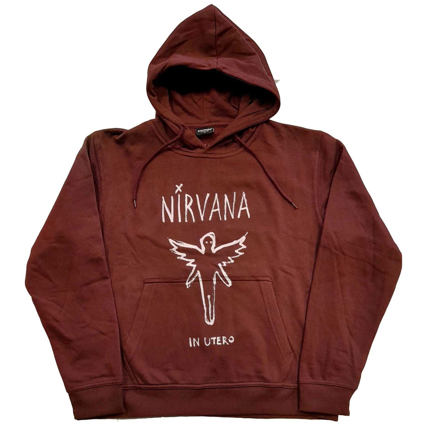 Nirvana In Utero Outline Hooded Sweatshirt Front