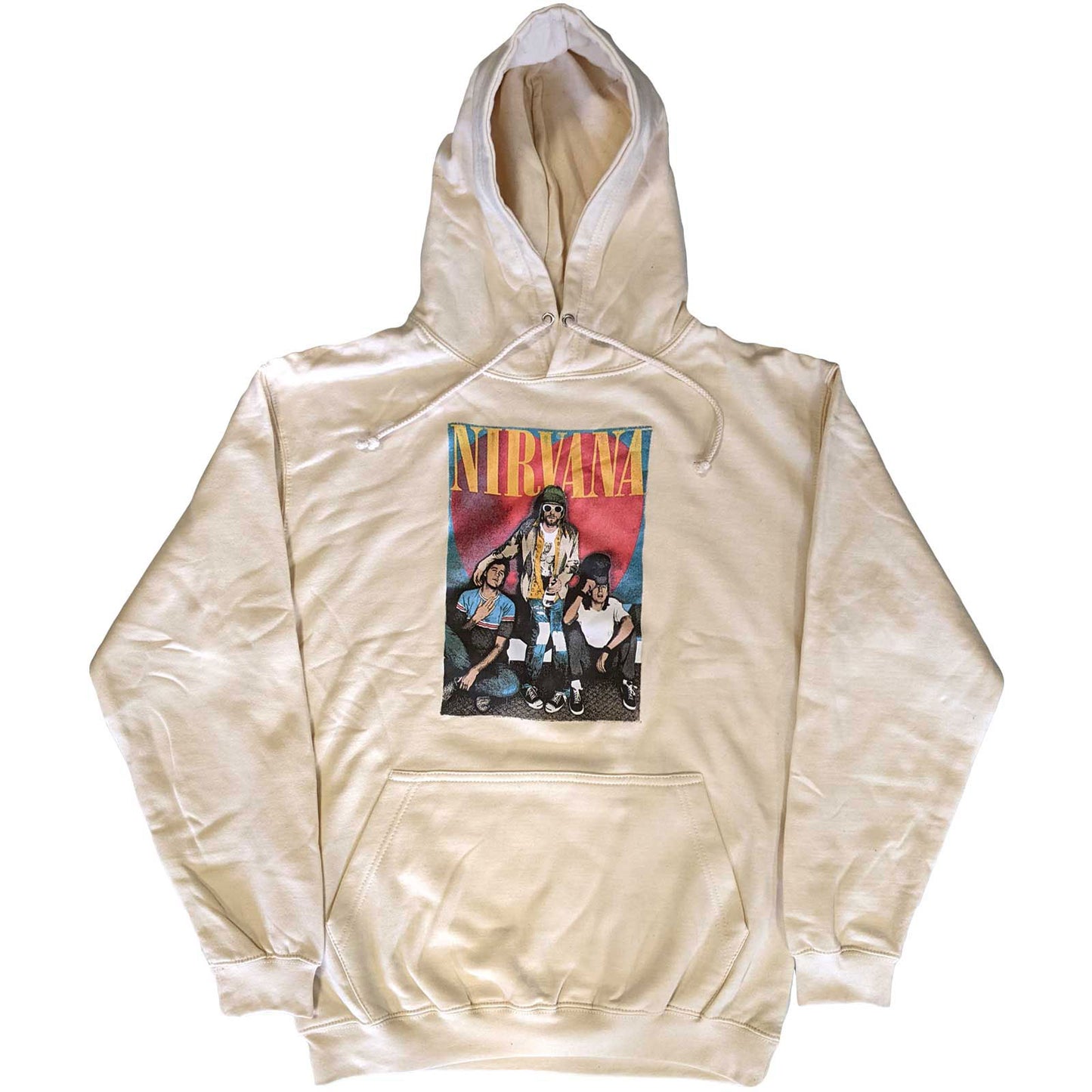 Nirvana Trapper Hat Mono Logo Hooded Sweatshirt Front