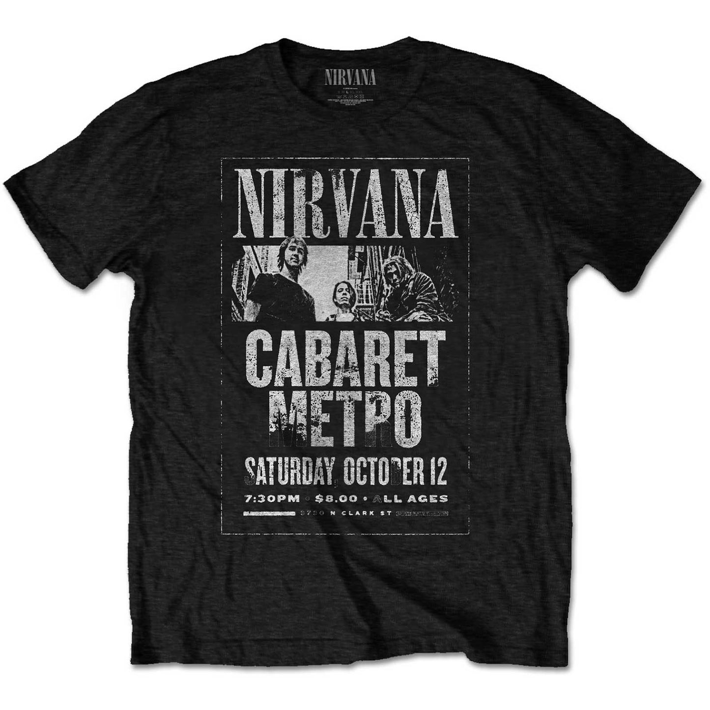 Nirvana Cabaret Metro T-shirt Front