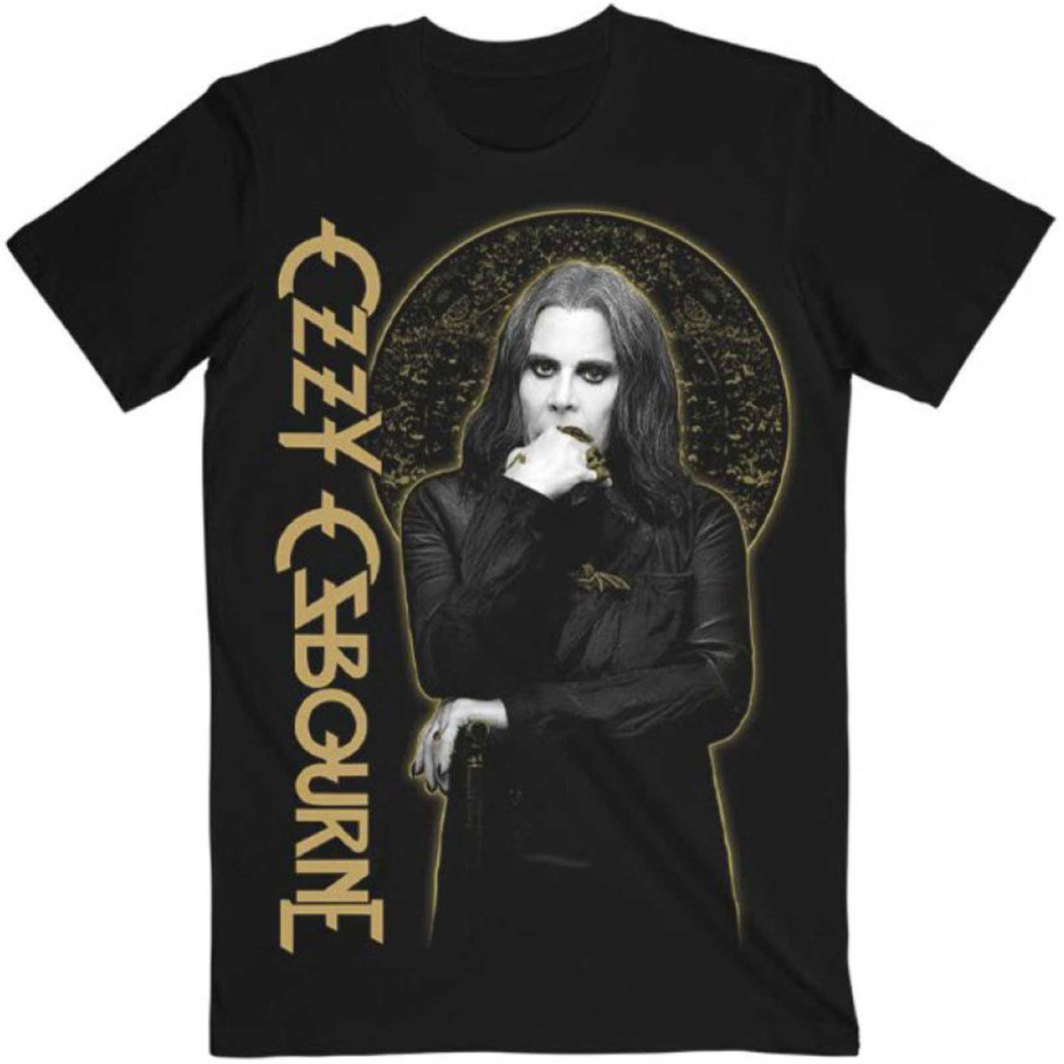 Ozzy Osbourne Patient No. 9 Gold Graphic T-shirt Front