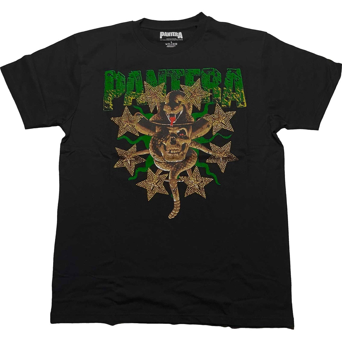 Pantera Skull & Snake T-shirt Front