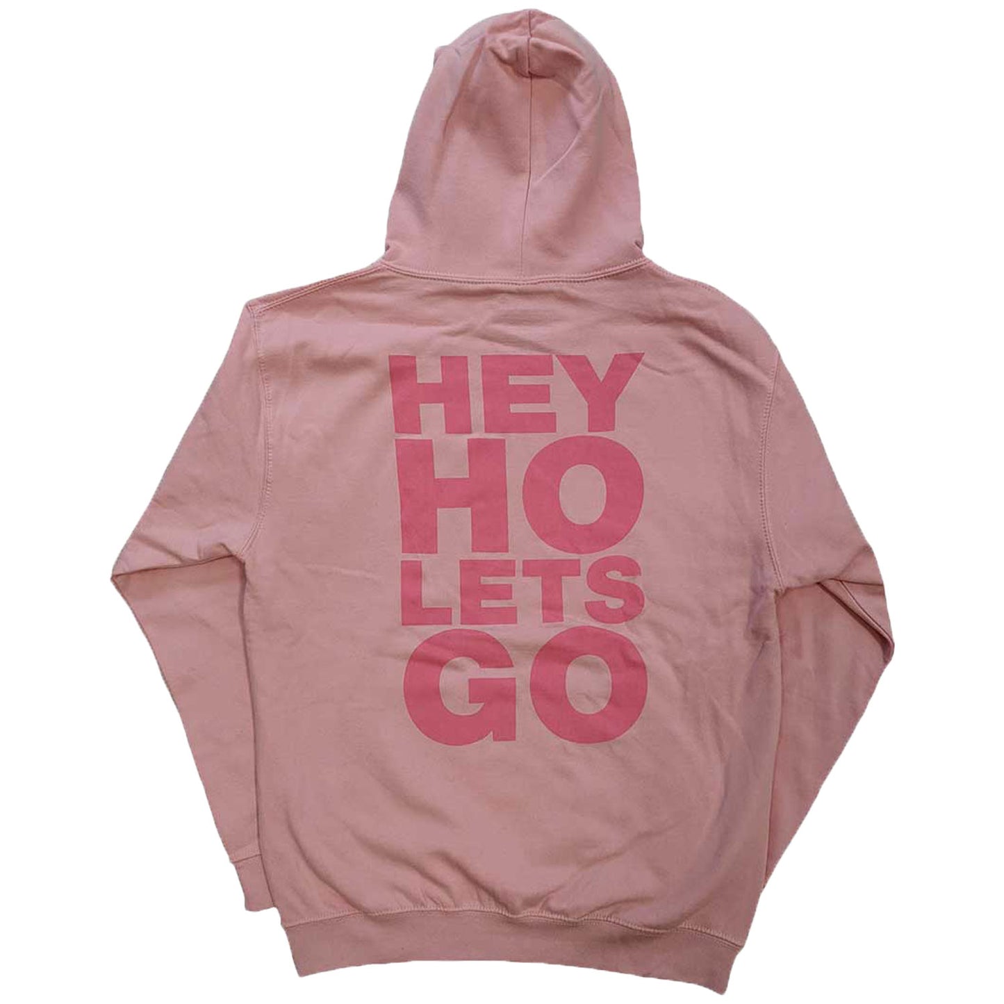 Ramones Pink Hey Ho Seal Hooded Sweatshirt Back