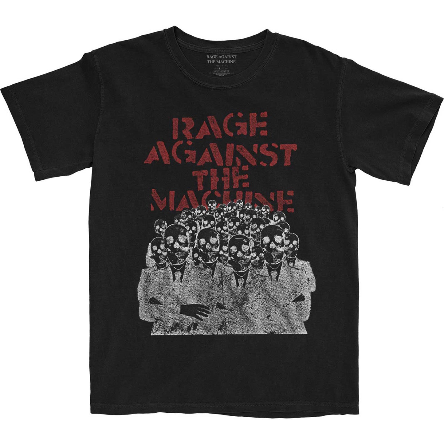 Rage Against The Machine Crowd Masks T-shirt Front