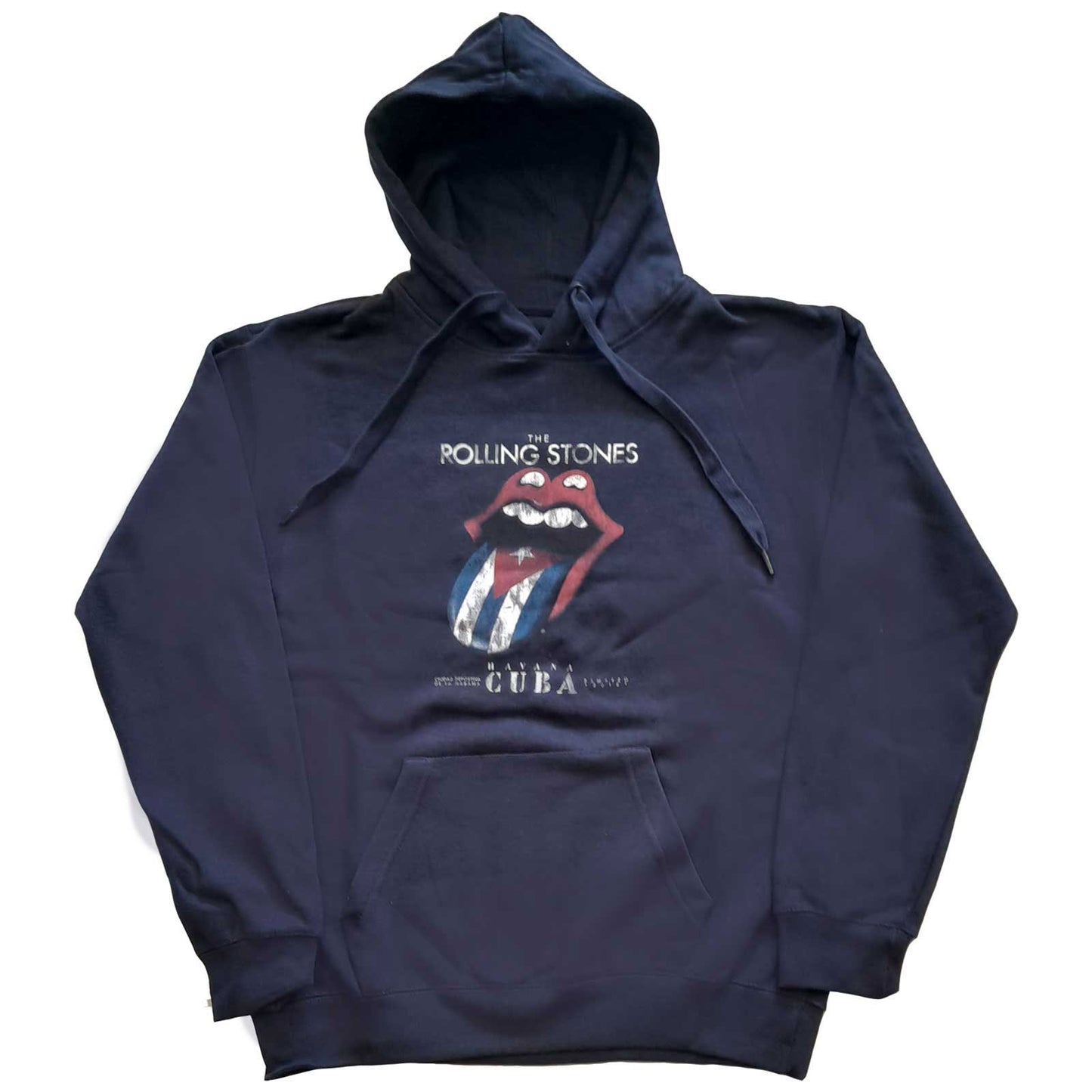Rolling Stones Havana Cuba Hooded Sweatshirt Front