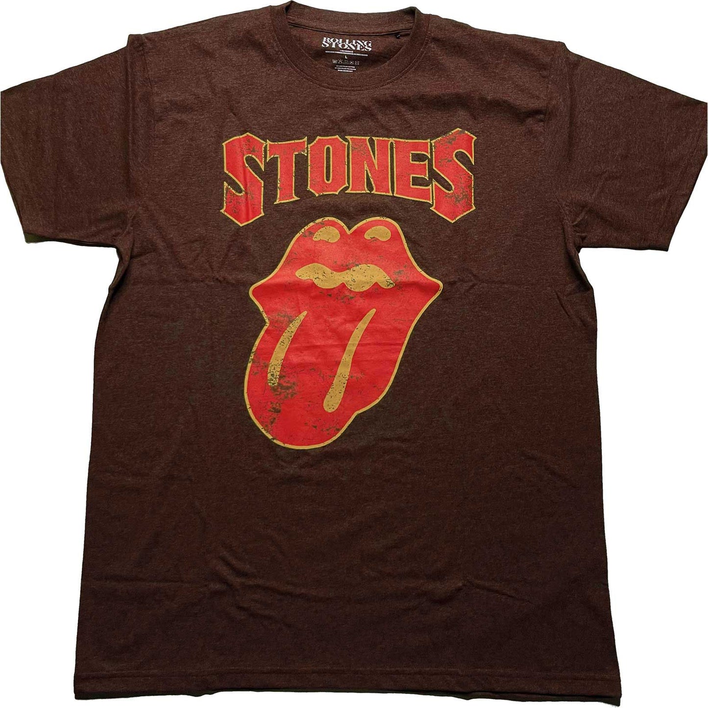 Rolling Stones Gothic Text T-shirt Front