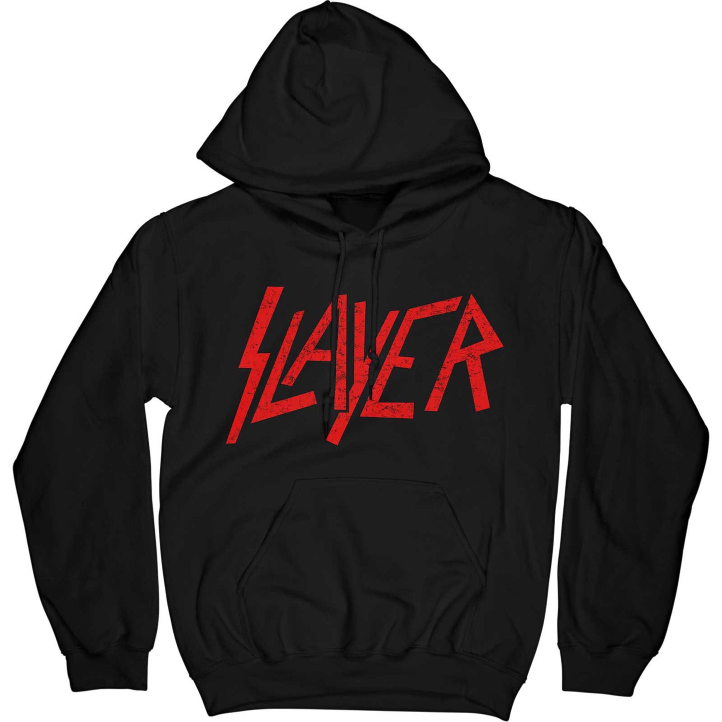 Slayer Distressed Logo Hooded Sweatshirt Front