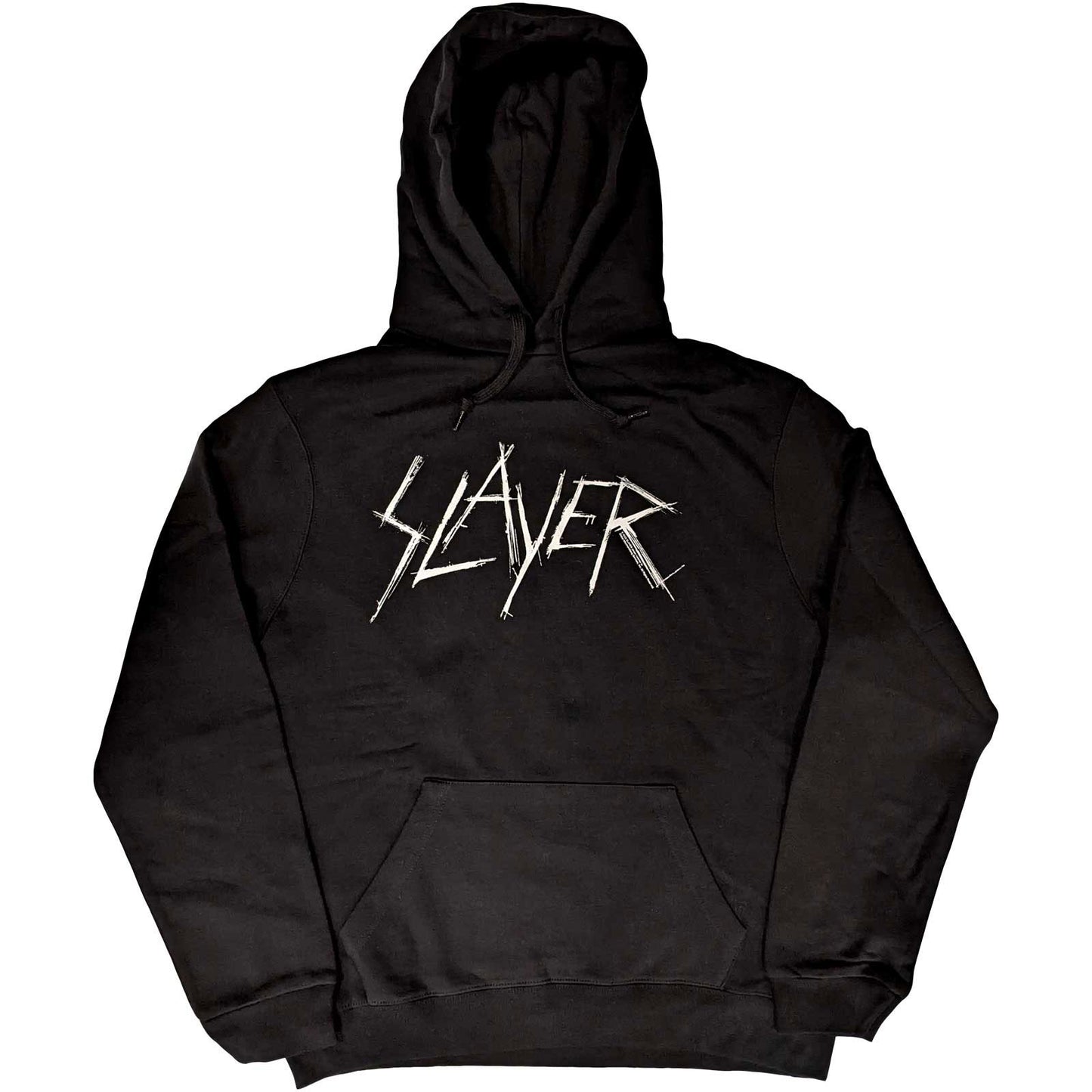 Slayer Scratchy Logo Hooded Sweatshirt Front