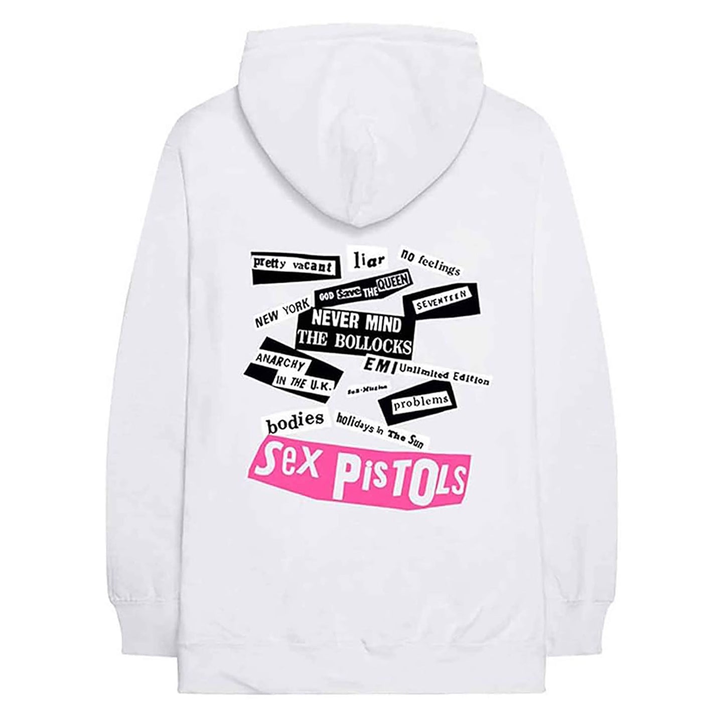Sex Pistols Never Mind The Bollocks Hooded Sweatshirt Back