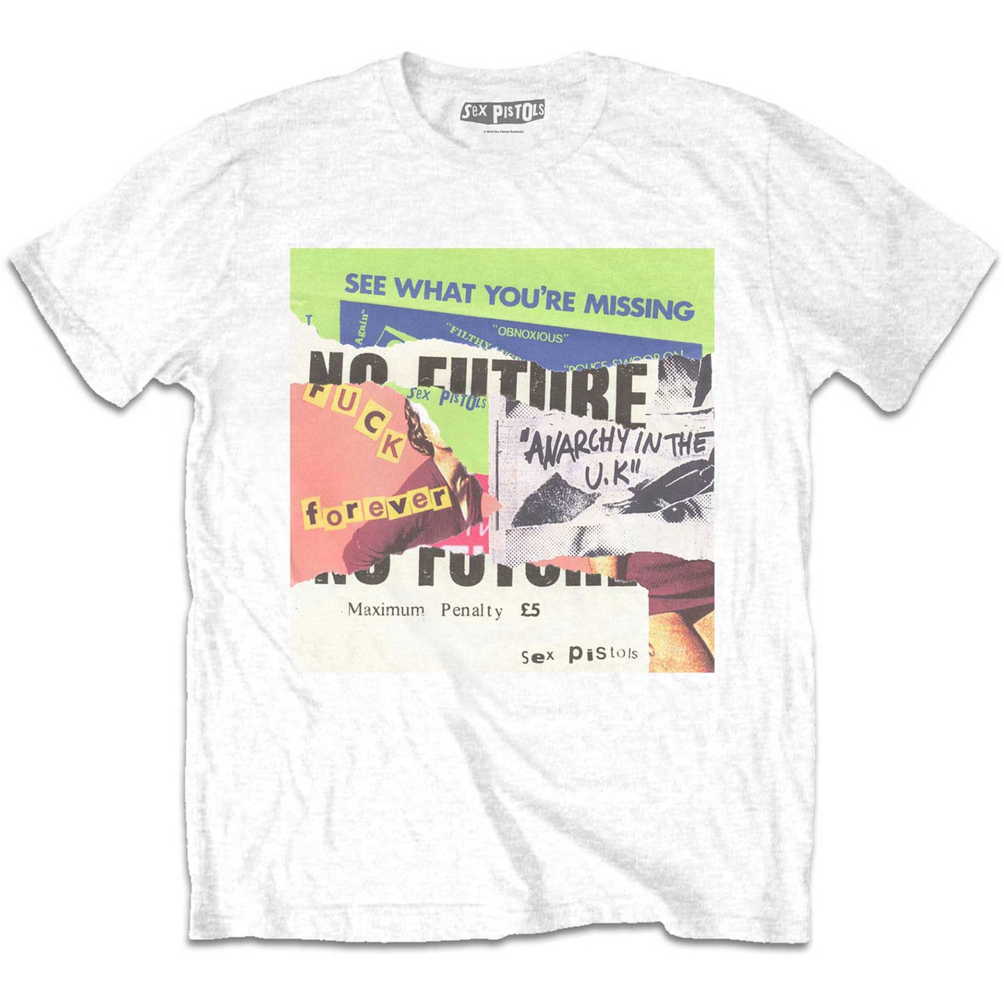 Sex Pistols Collage T-shirt Front