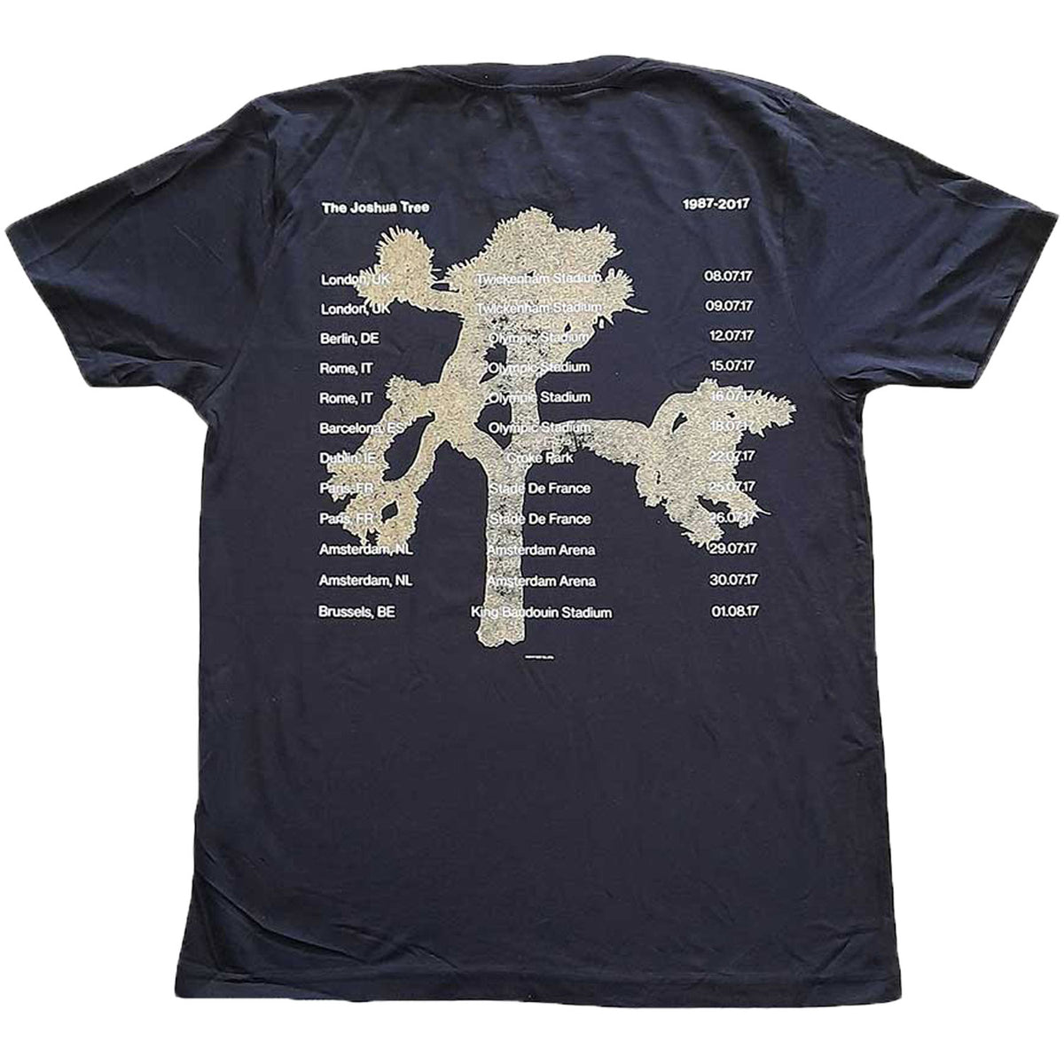 U2 Joshua Tree Photo T-shirt Back