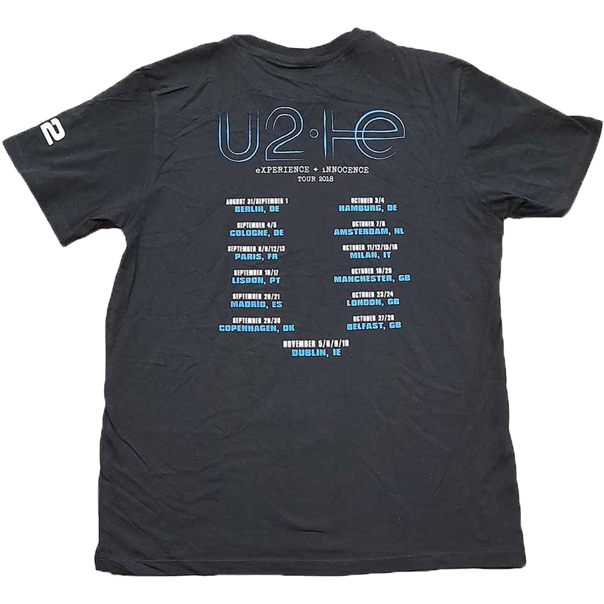 U2 Repeat Logo T-shirt Back