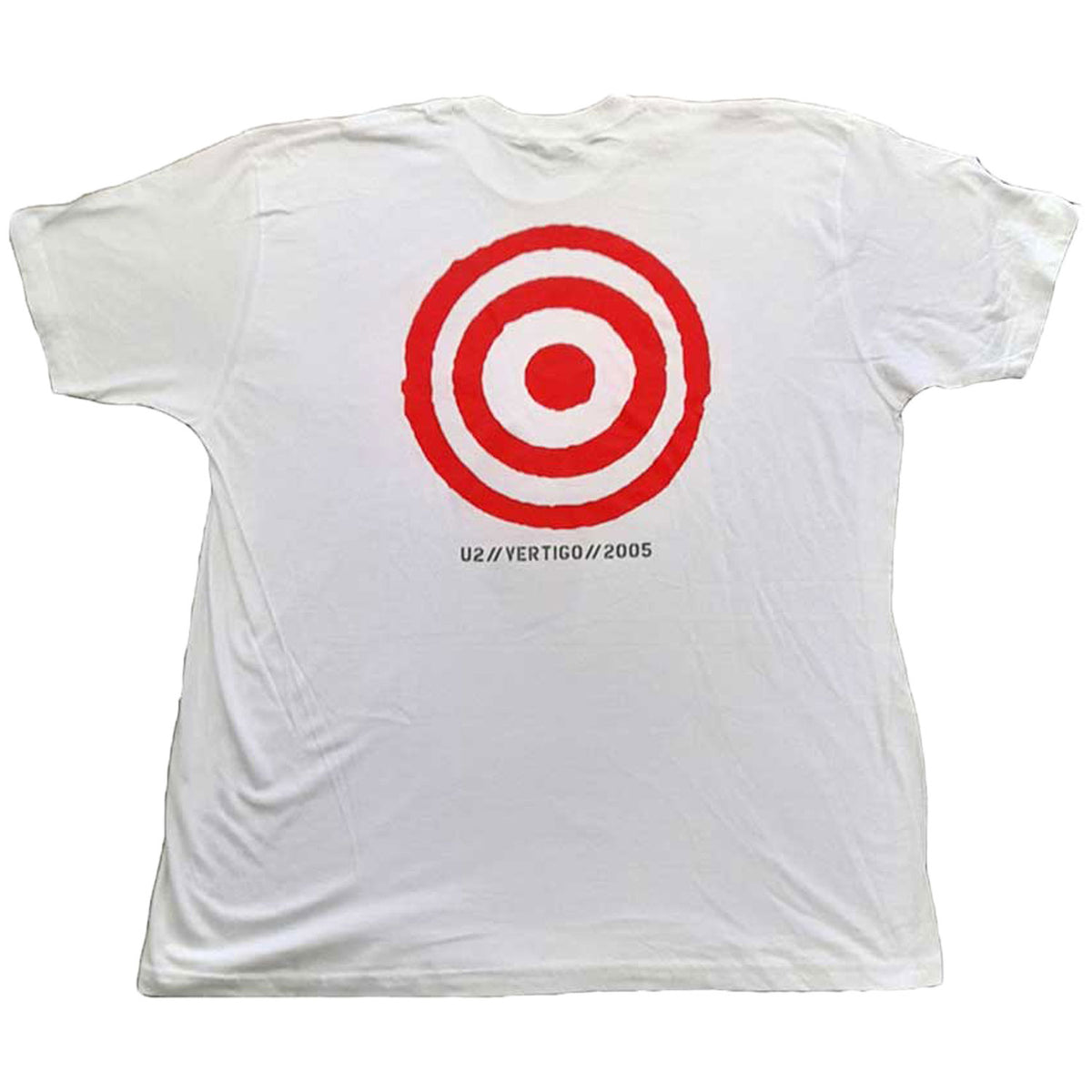U2 Vertigo Tour 2005 Red V T-shirt Back