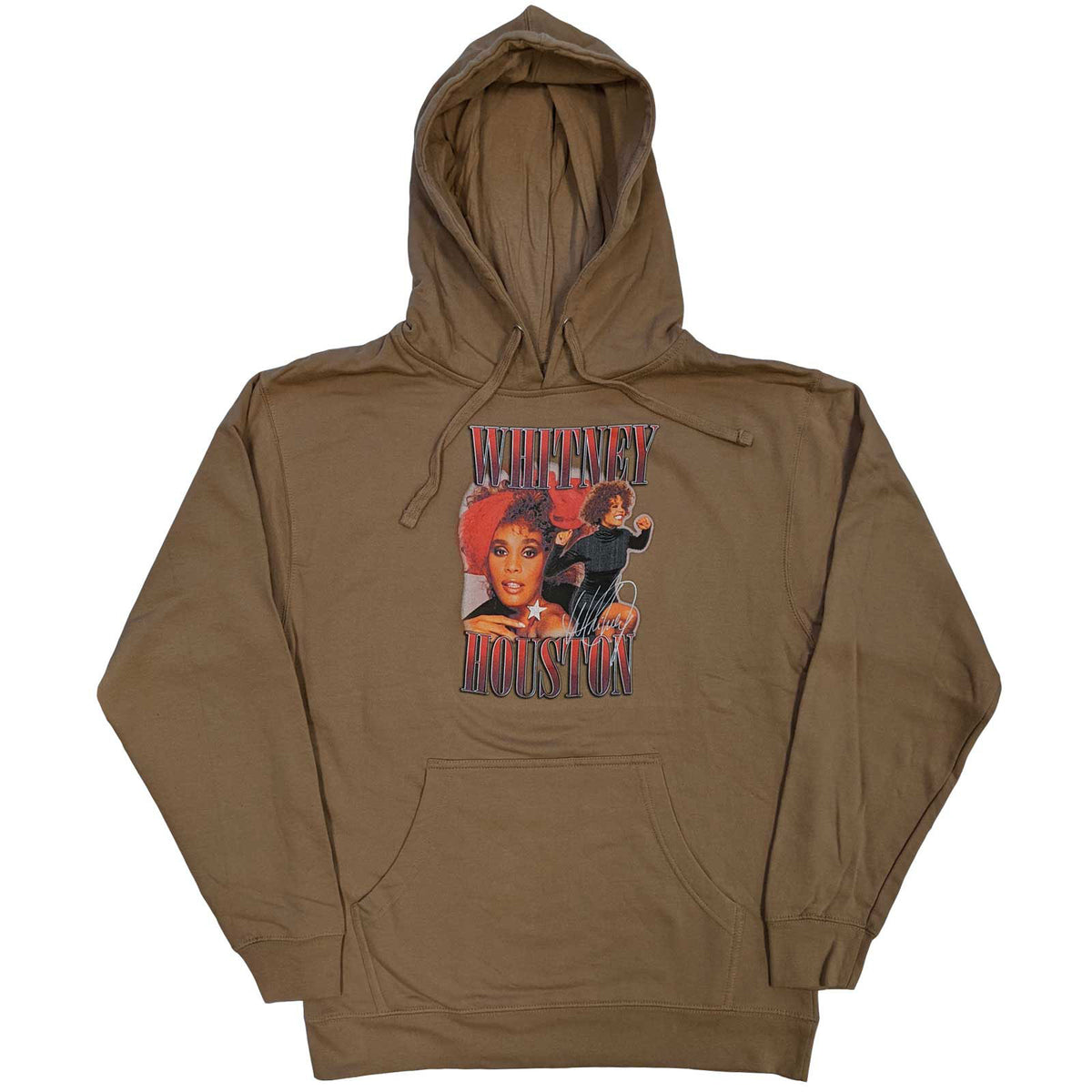 Whitney Houston 90s Homage Hooded Sweatshirt Front