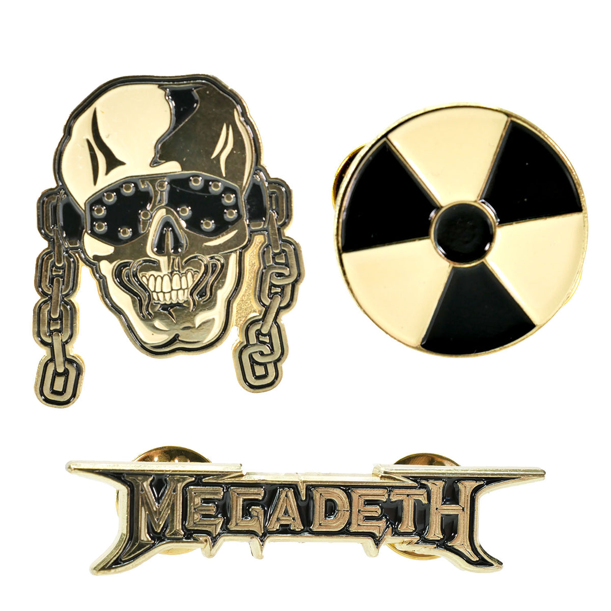 Megadeth Enamel Pin Set Pewter Pin Badge Front