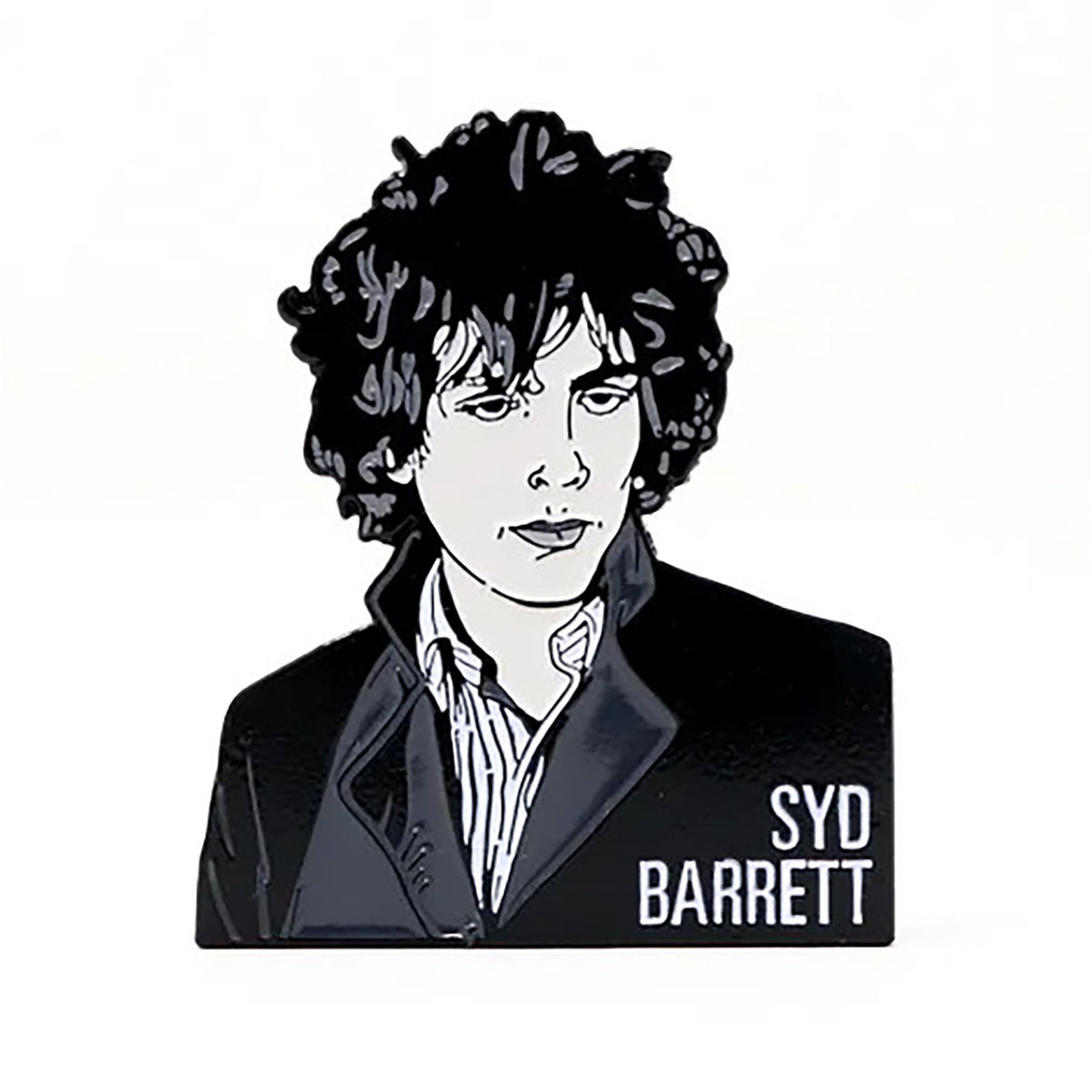Syd Barrett Enamel Pin Pewter Pin Badge Front