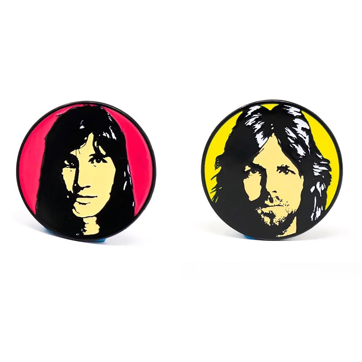 Pink Floyd Roger Waters & Richard Wright Pewter Pin Badge Front
