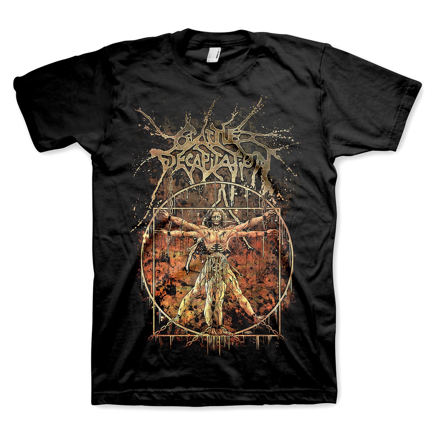 Cattle Decapitation Vitruvian T-shirt Front