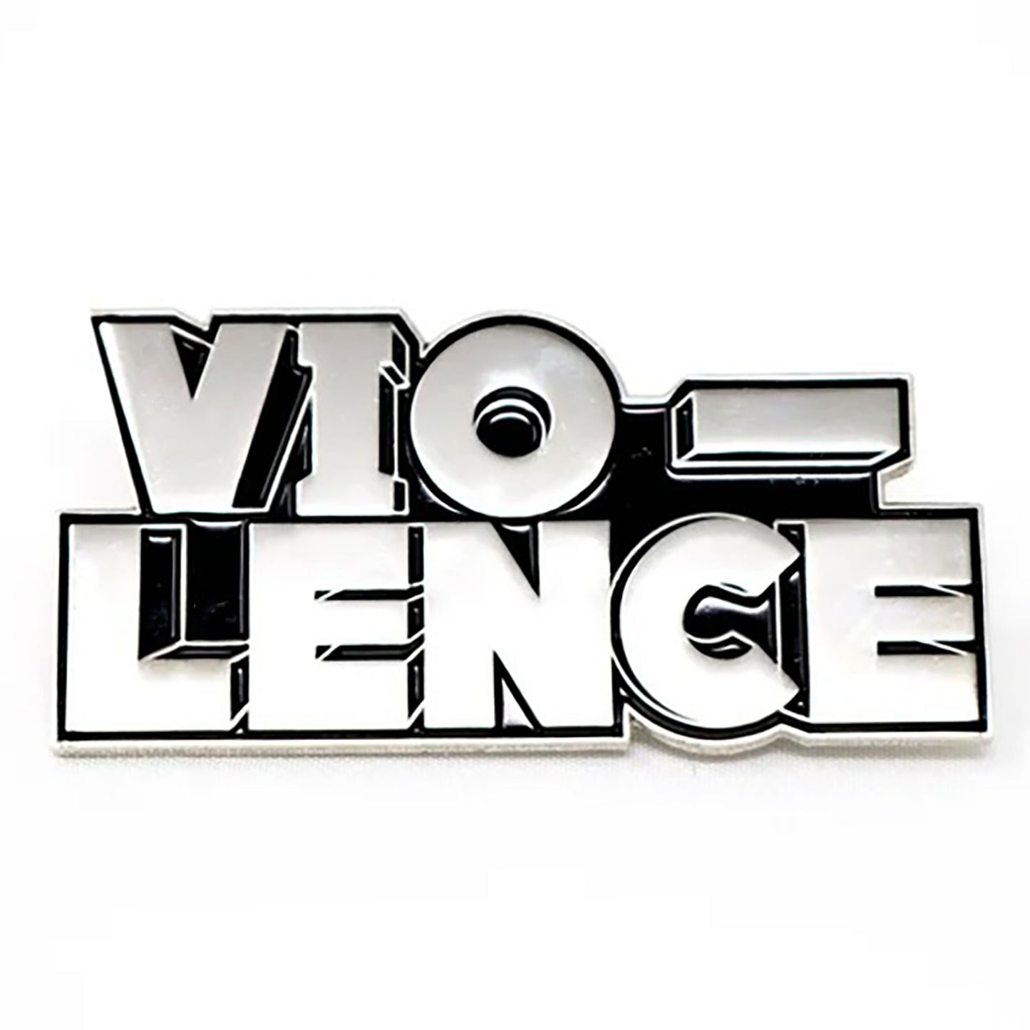 Vio-Lence Logo Enamel Pin Pewter Pin Badge