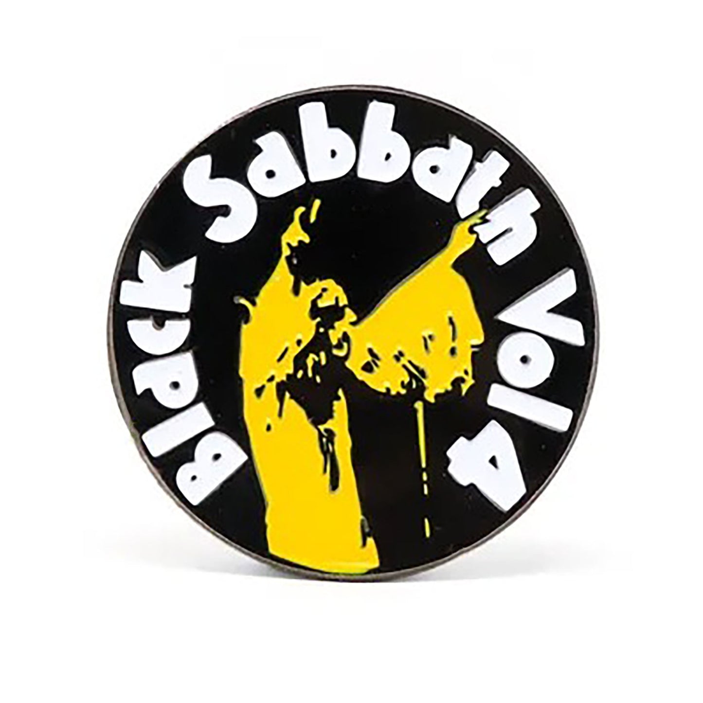 Black Sabbath Vol. 4 Enamel Pin + Magnet Add On Pewter Pin Badge
