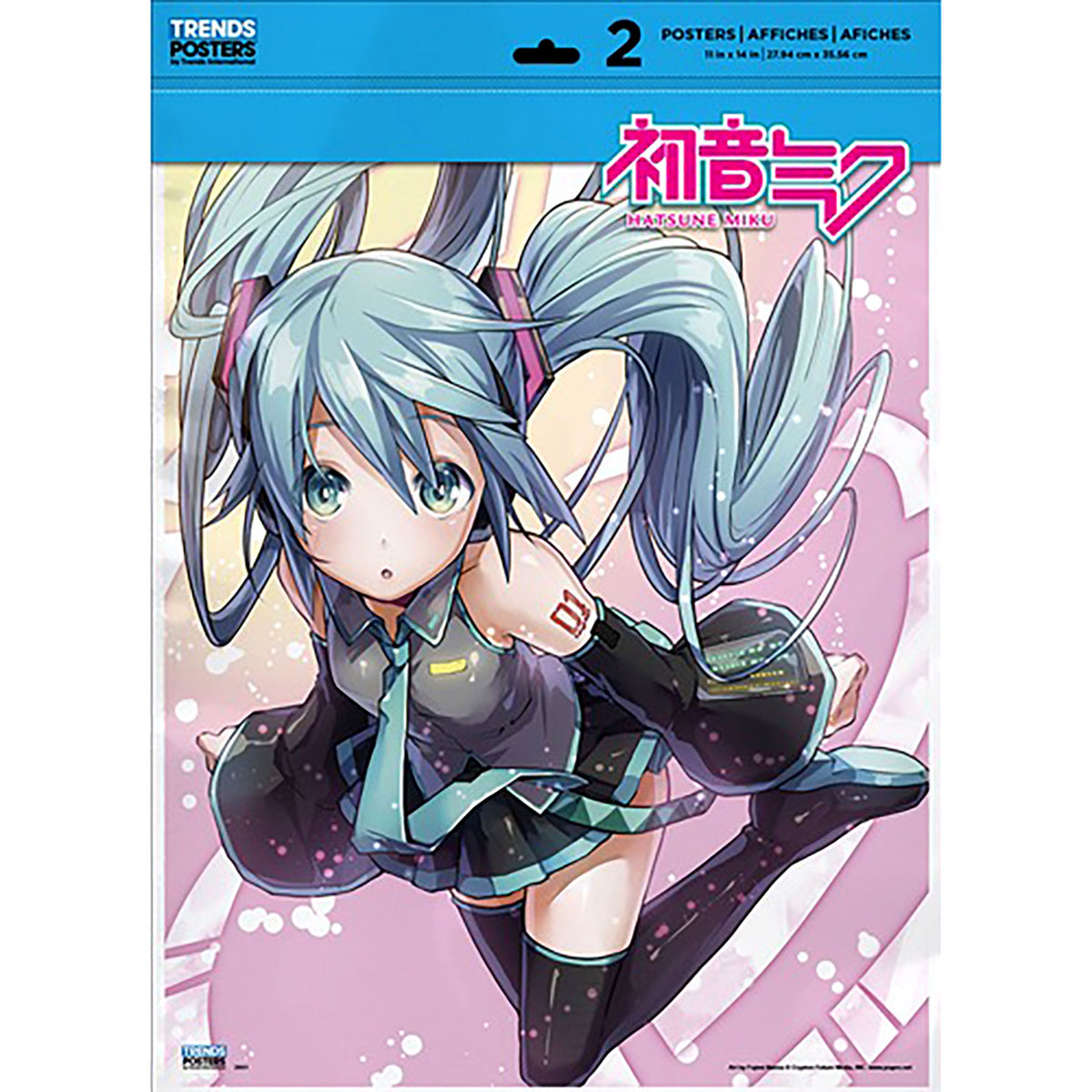Hatsune Miku Poster 2-Pack (11'' X 14'') Domestic Poster Back