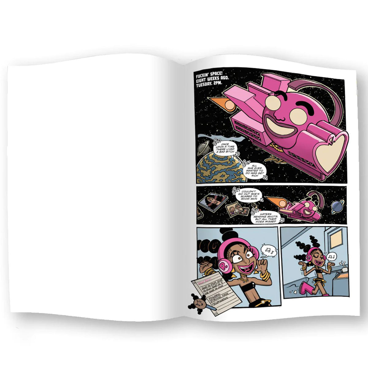Rico Nasty - Nightmare Vacay Dark (Black) Comic Book Back