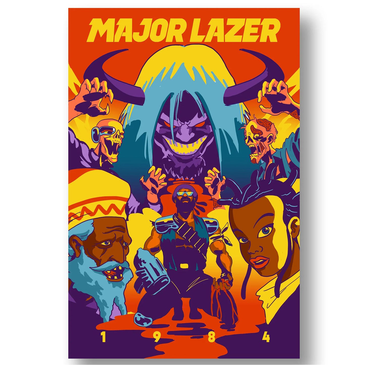 Major Lazer - Year Negative One Comic Book Front