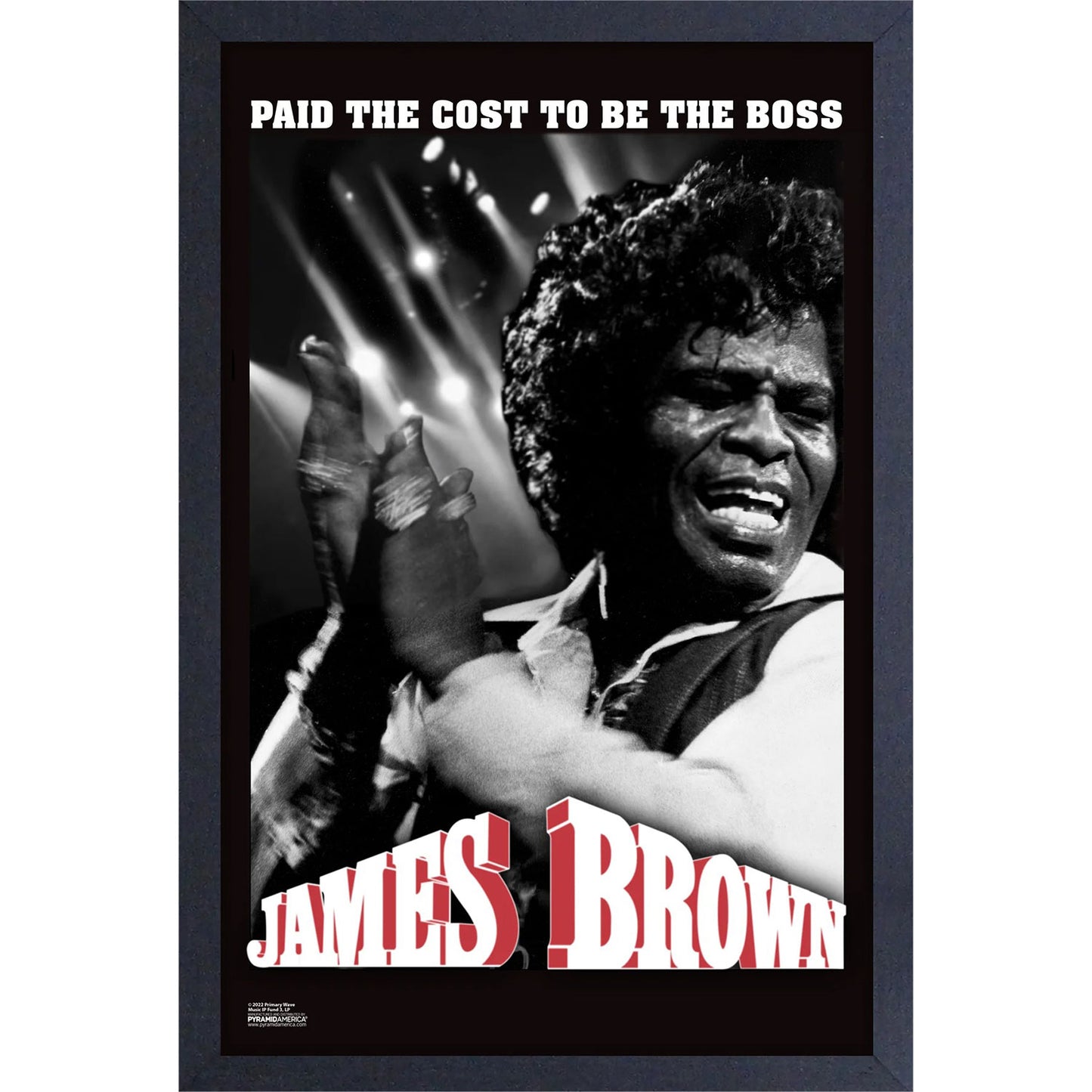James Brown Boss Framed Wall Art Front