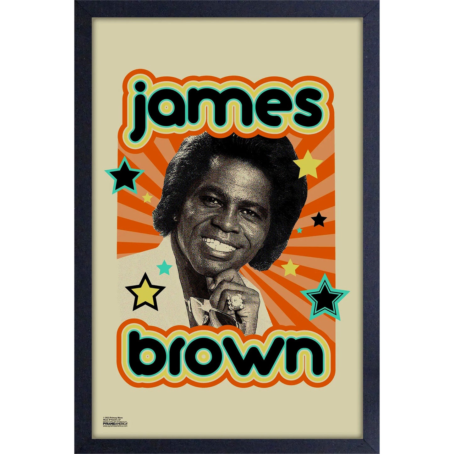 James Brown 70s Framed Wall Art Front