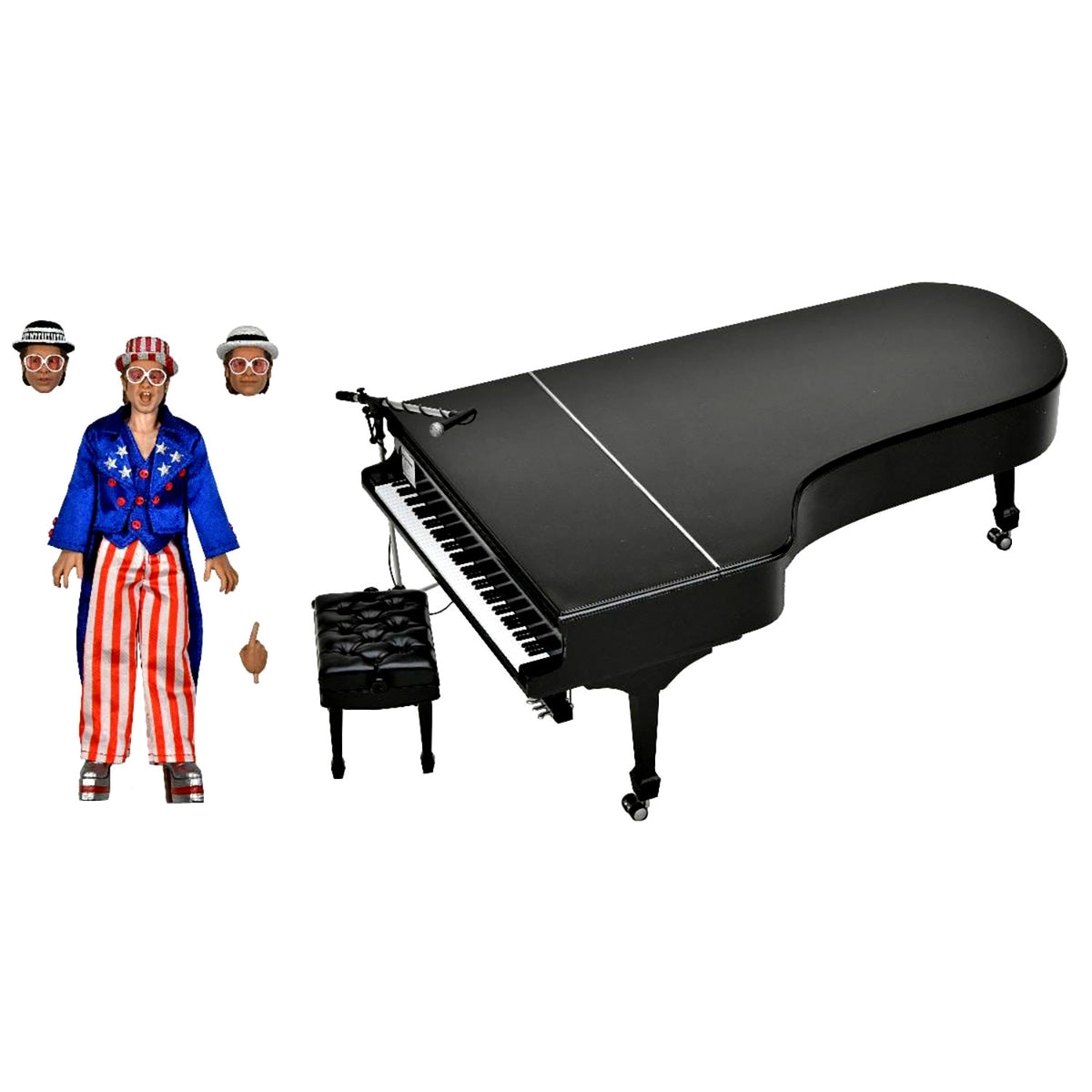 Elton John Live 1976 8" Clothed Action Figure by NECA Action Figure Front