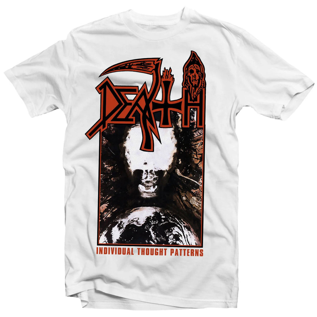 Death Individual Thought Patterns (White) T-shirt Front