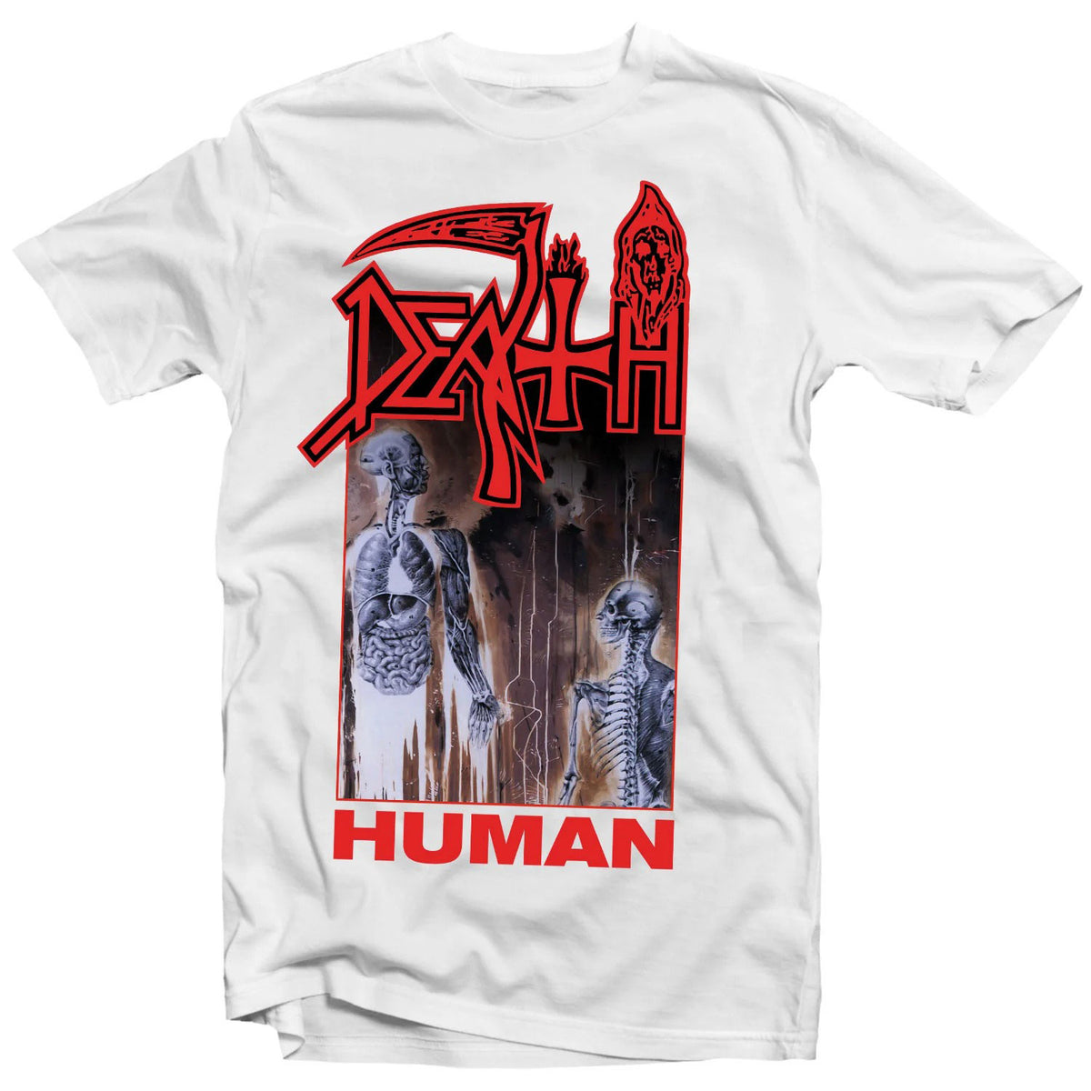 Death Human (White) T-shirt Front