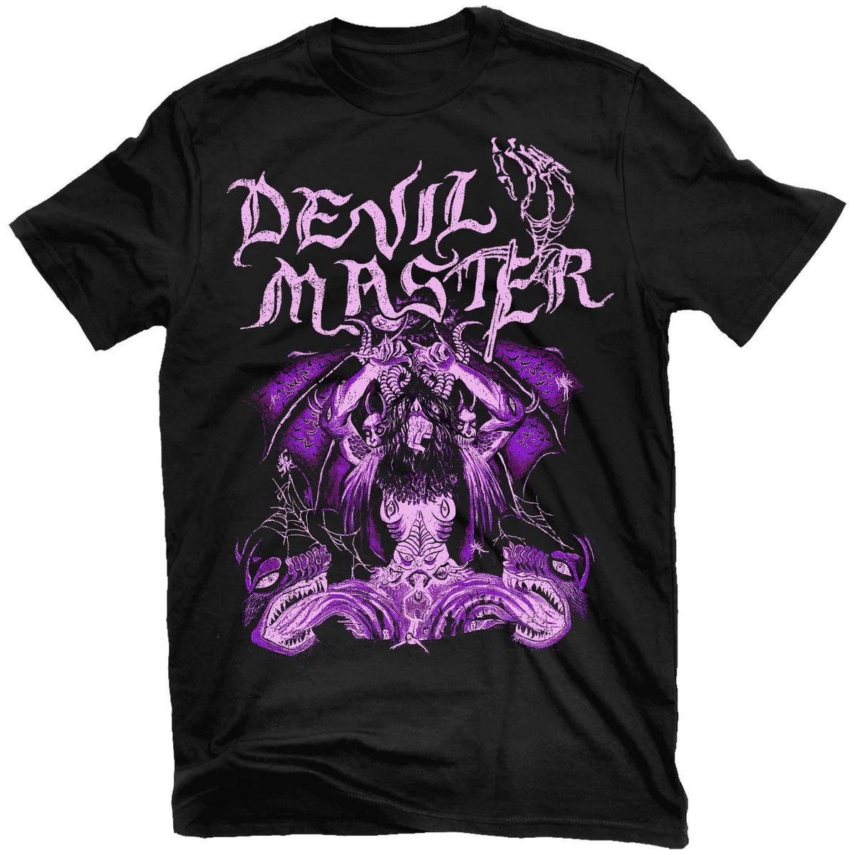 Devil Master Satan Spits on Children of Light T-shirt Front