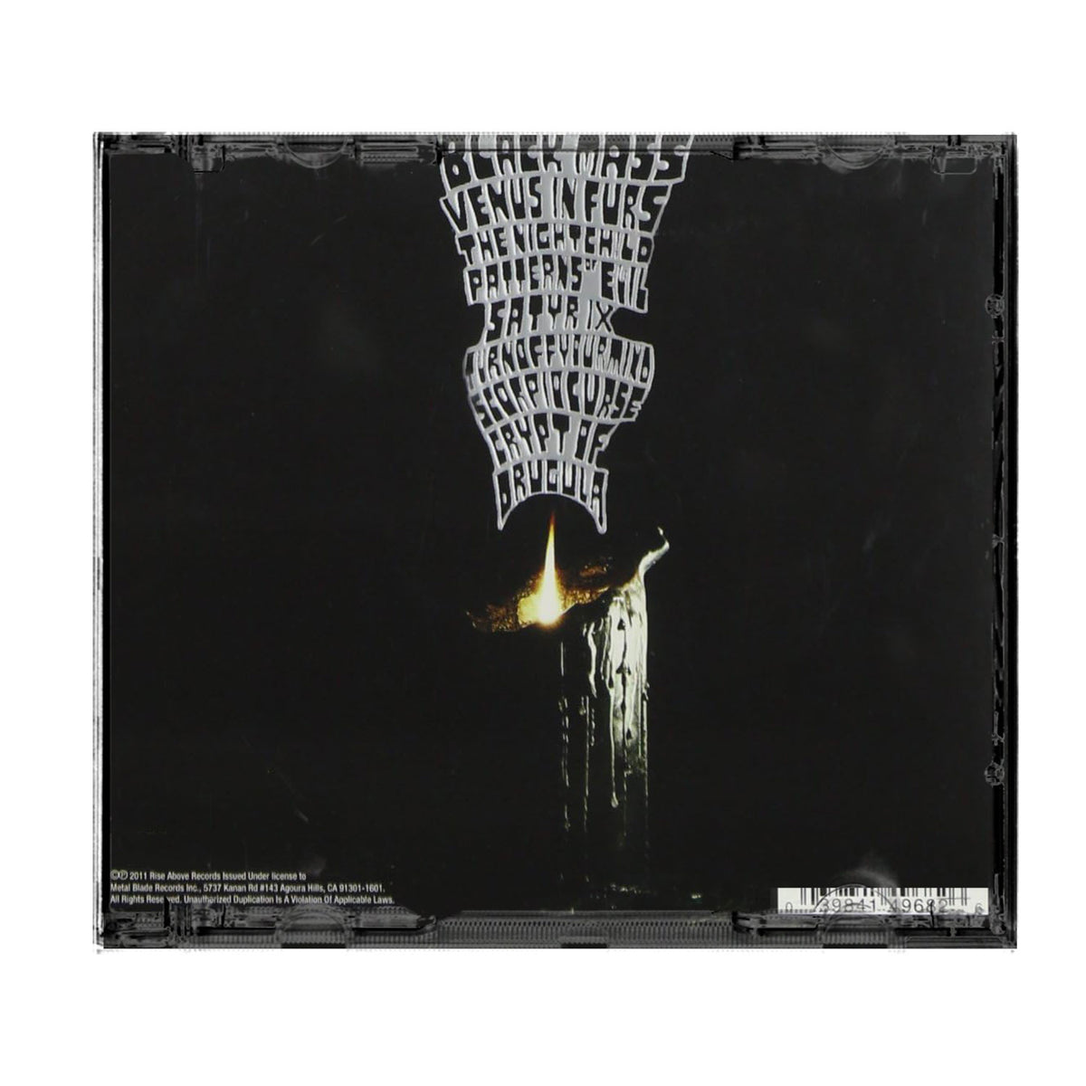 Electric Wizard Black Masses Compact Disc CD Back
