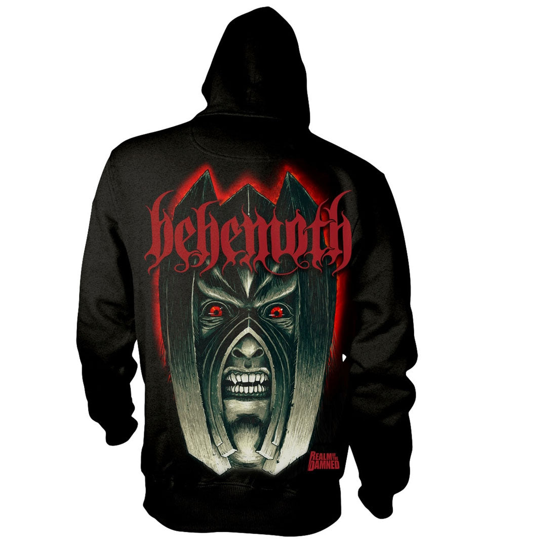 Behemoth Realm Of The Damned 1 Zippered Hooded Sweatshirt Back