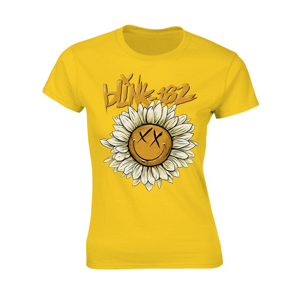 Blink 182 Sunflower Womens T-shirt Front