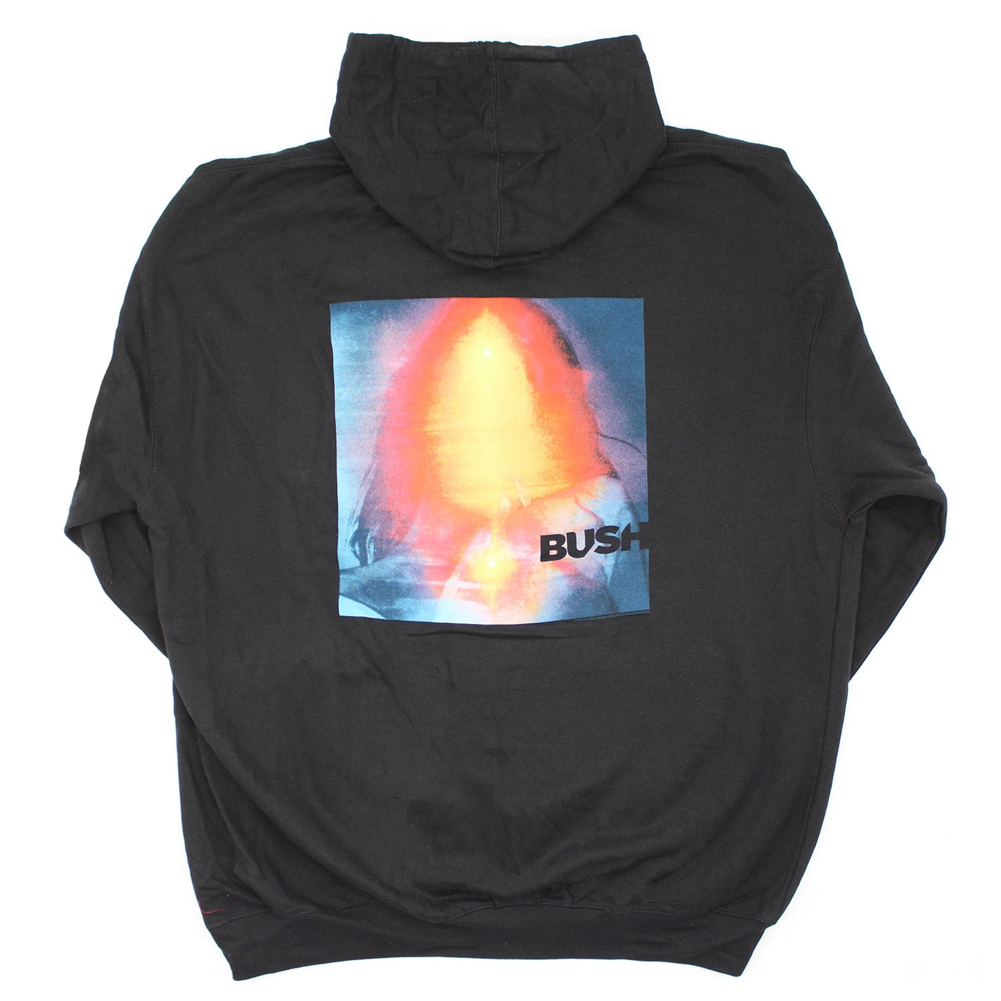 Bush Rainbow Pull Over Hooded Fleece Hooded Sweatshirt Back