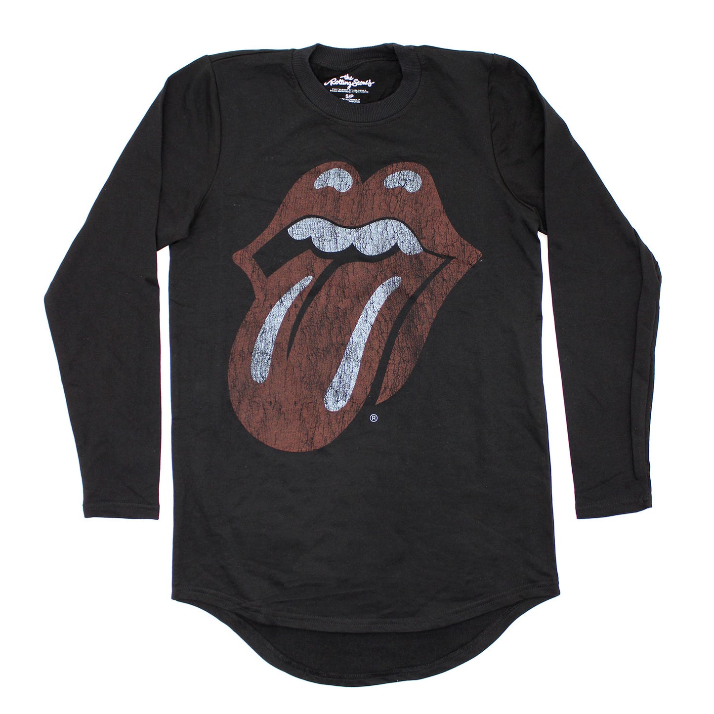 Rolling Stones Distressed Tongue Ultra Thick Long Sleeve Long Sleeve Front