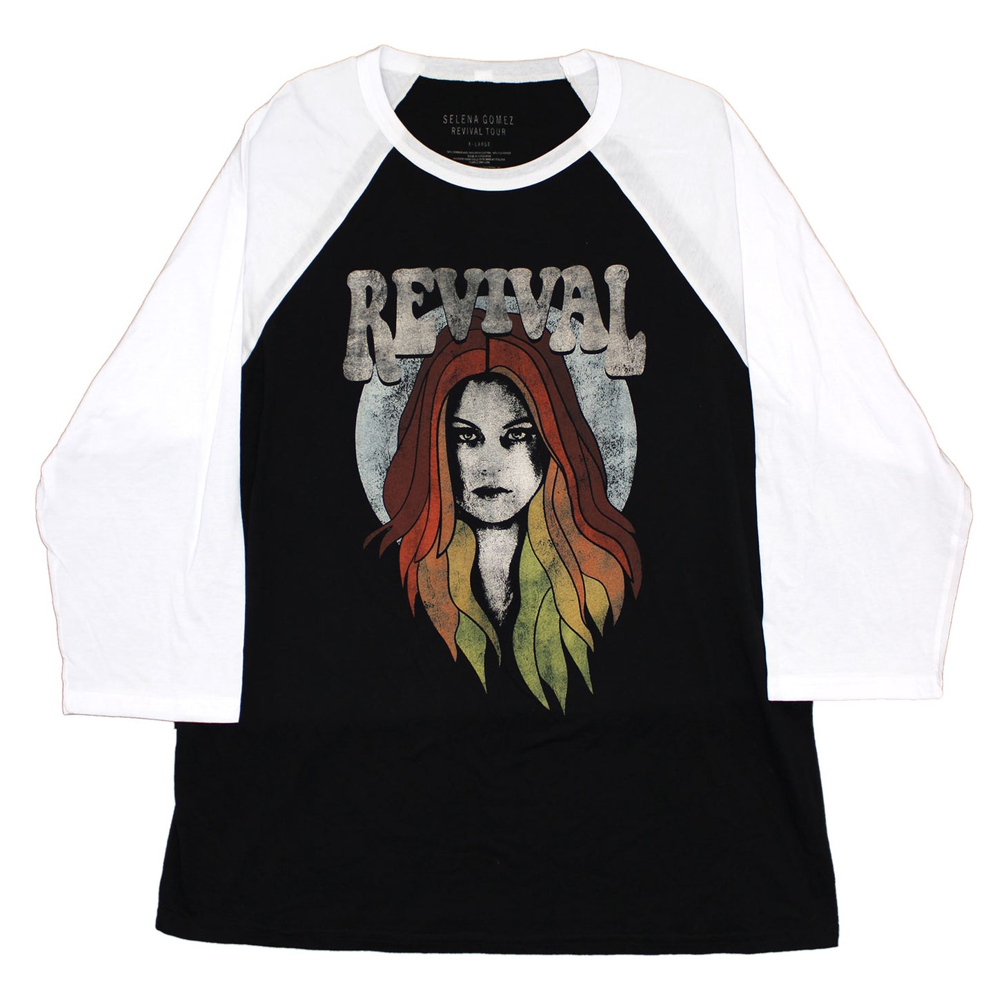 Selena Gomez Revival Raglan Baseball Jersey Front