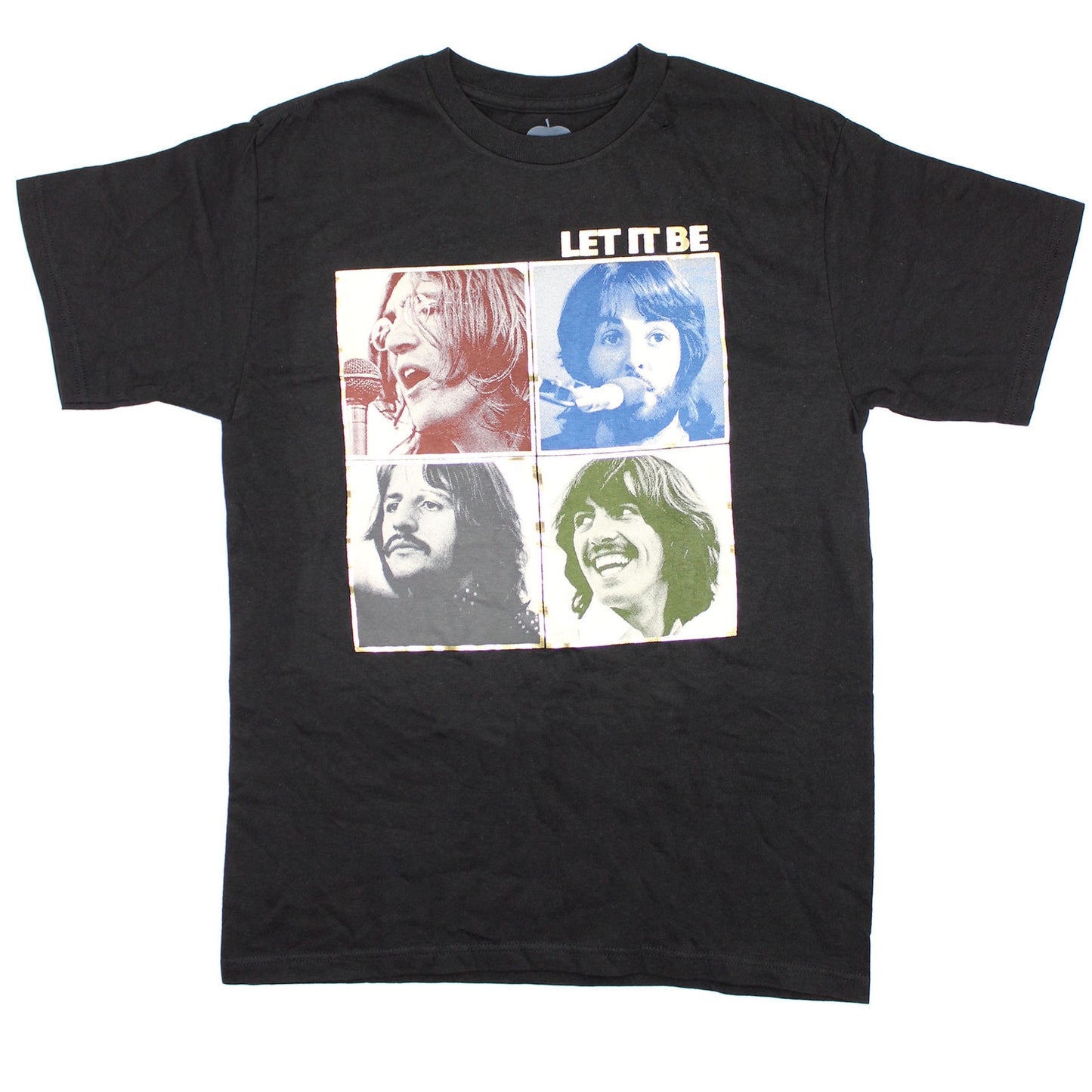 Beatles Gold Foil Let It Be T-shirt Front