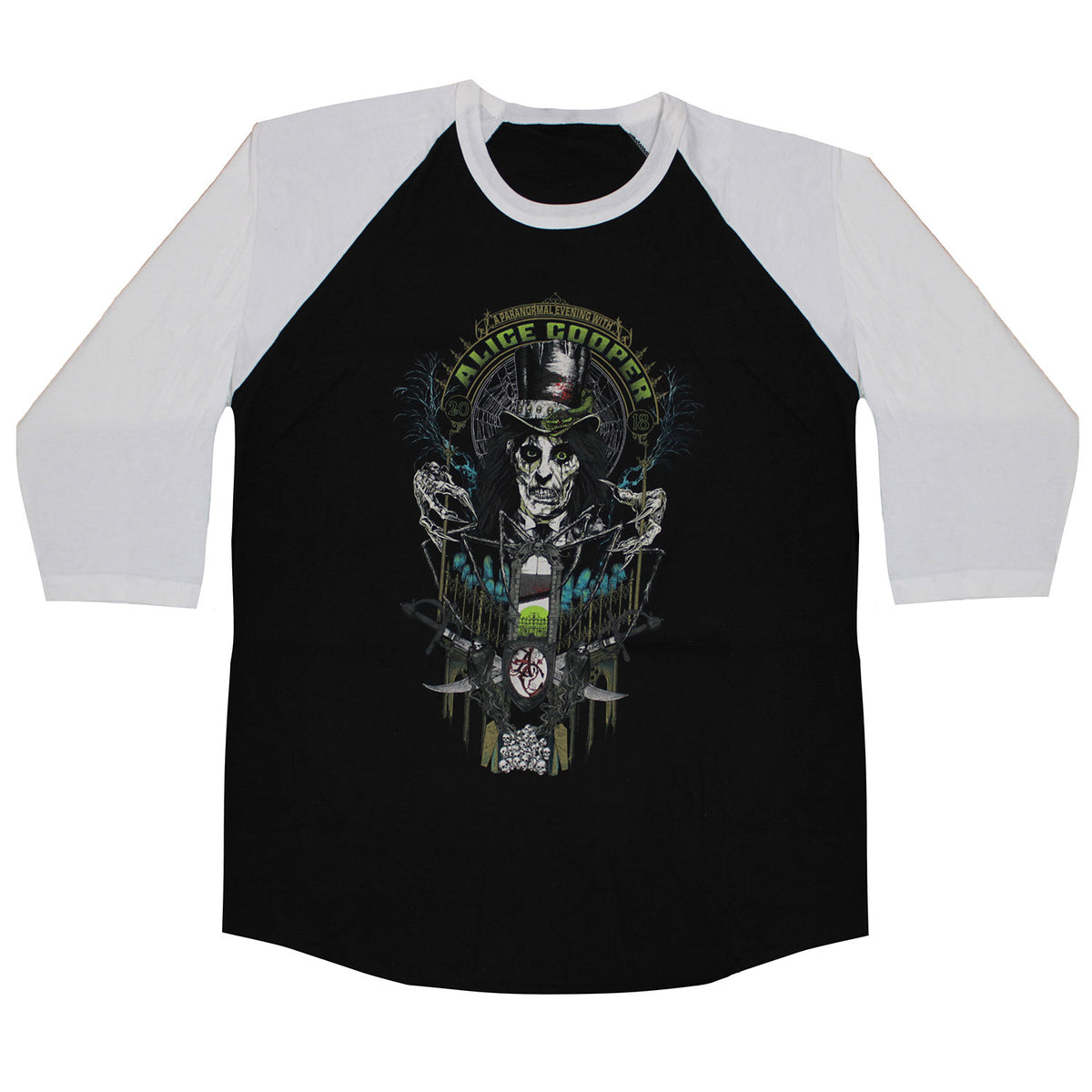 A Paranormal Evening With Alice Cooper Baseball Jersey Front