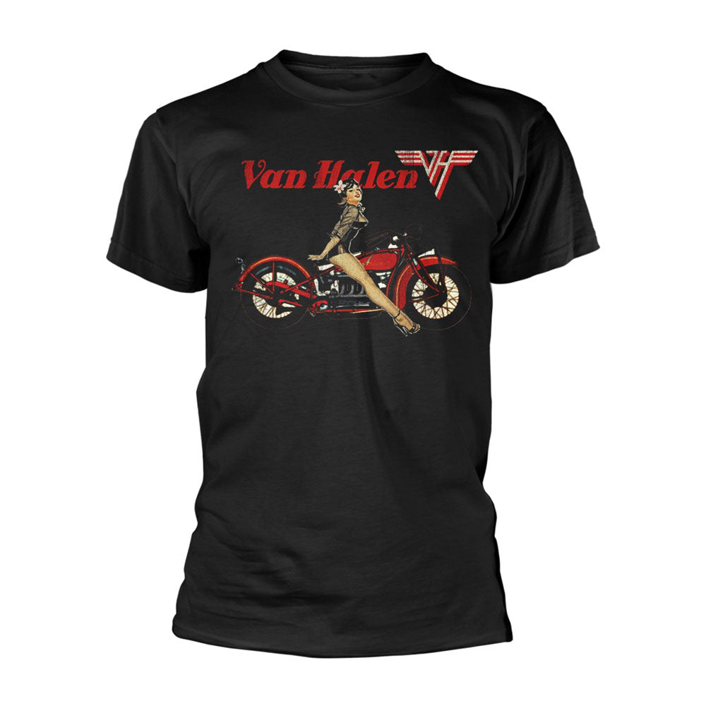 Van Halen Pinup Motorcycle T-shirt Front