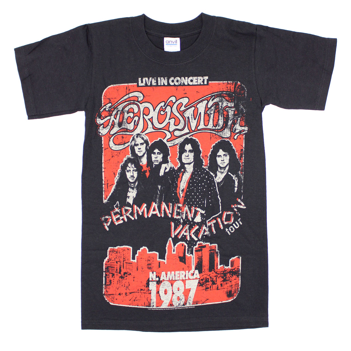 Aerosmith Permanent Vacation tour T-shirt Front