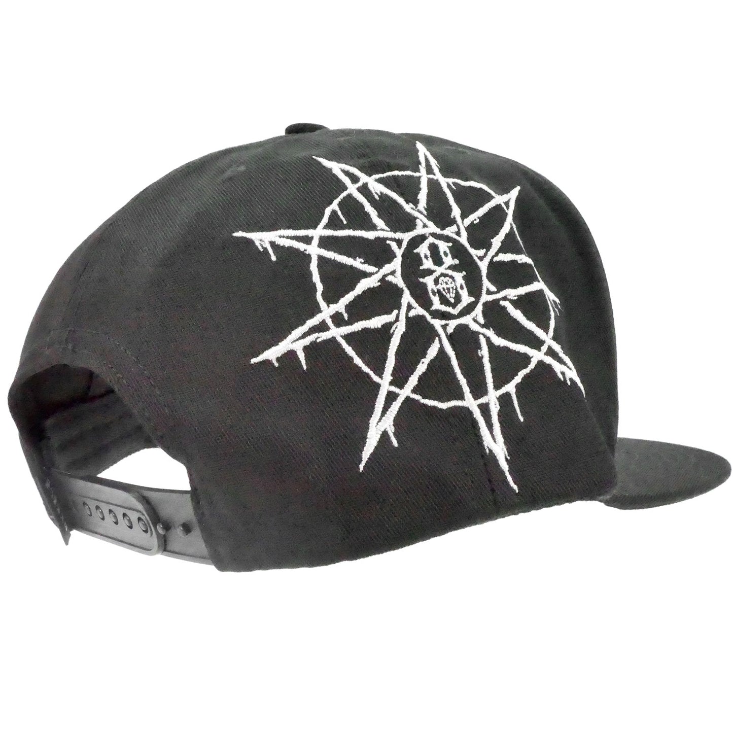 Slipknot Text Logo Black Snapback Hat Baseball Cap Back