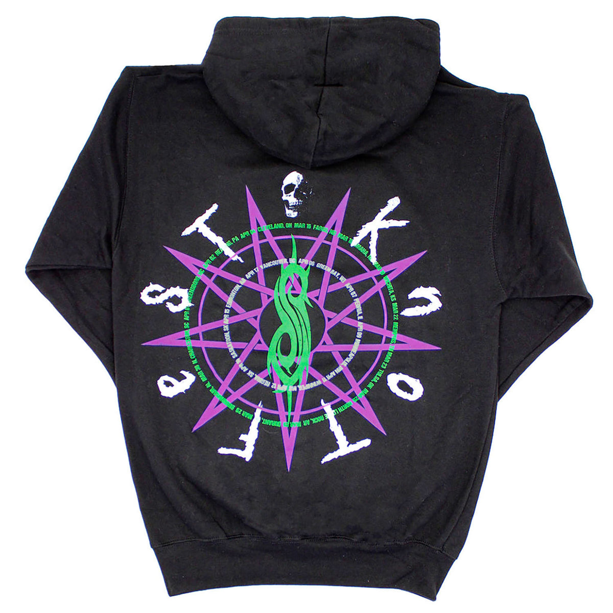 Slipknot Knotfest Barcode Splatter Hooded Sweatshirt Back