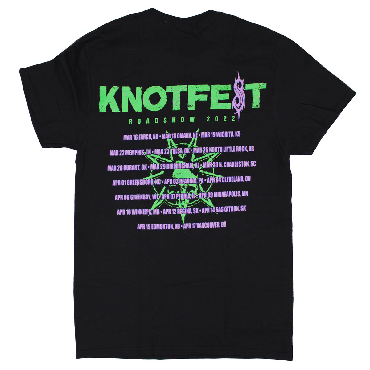 Slipknot Knotfest Leg 1 Deathknot T-shirt Back