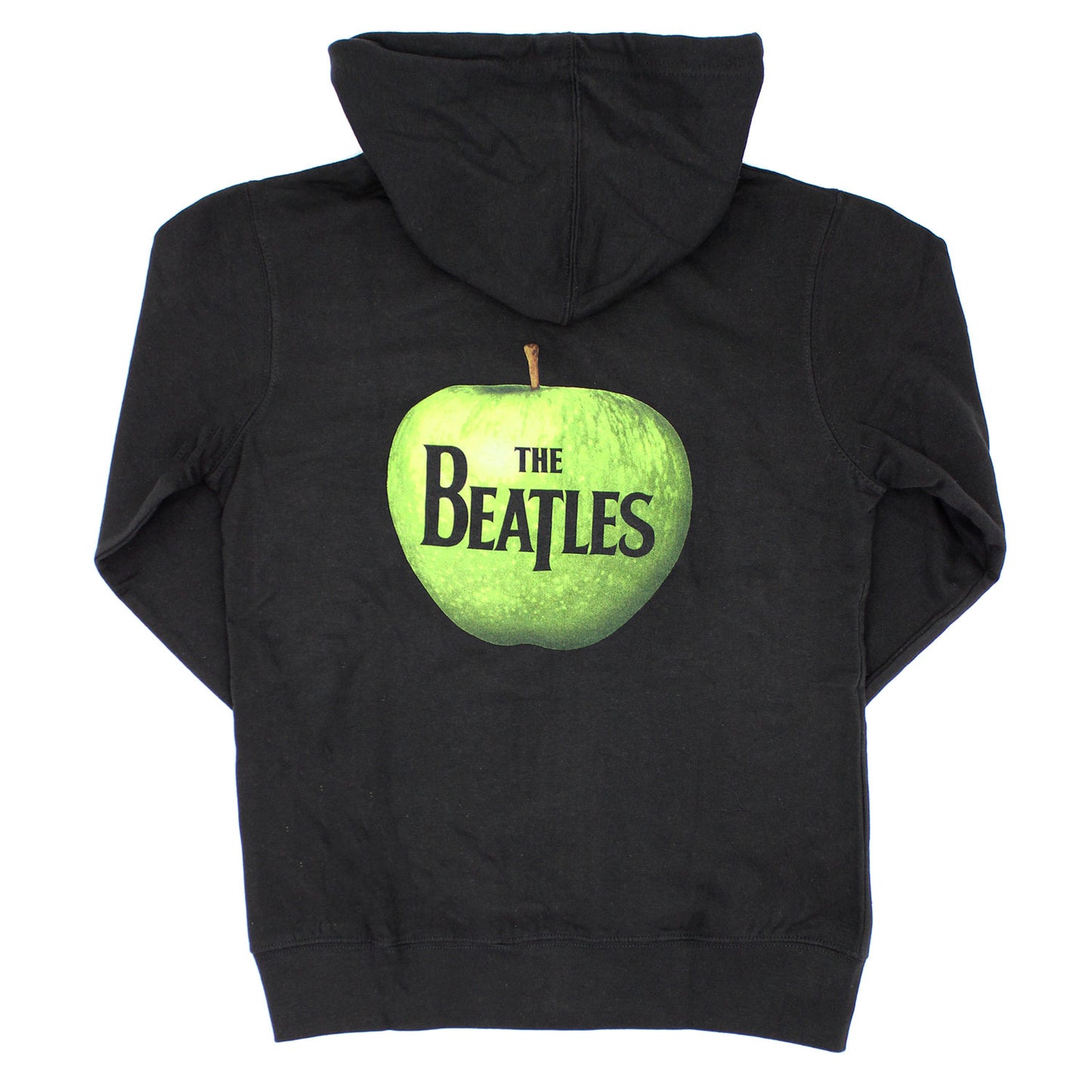 Beatles Apple Back Zip Up Hooded Fleece Zippered Hooded Sweatshirt Back